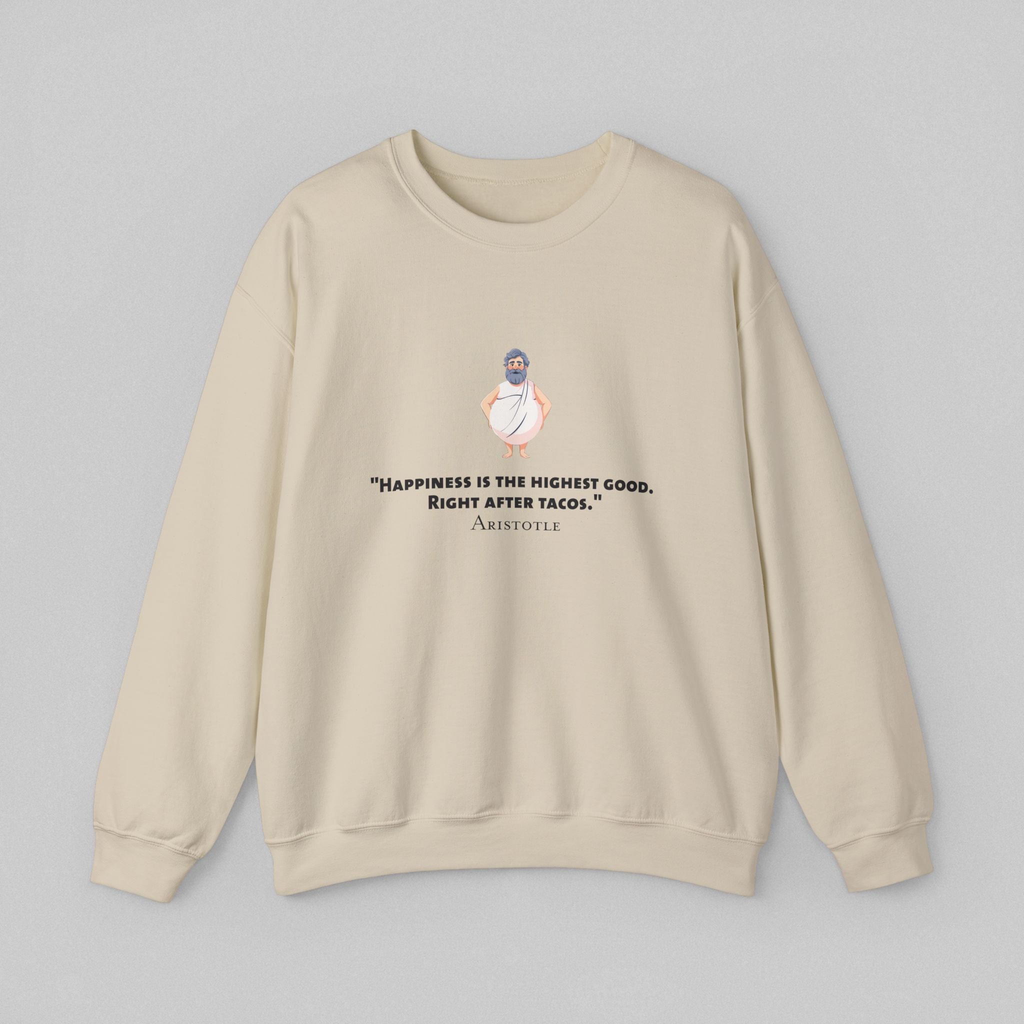 Happiness - Aristotle Men’s Sweatshirt