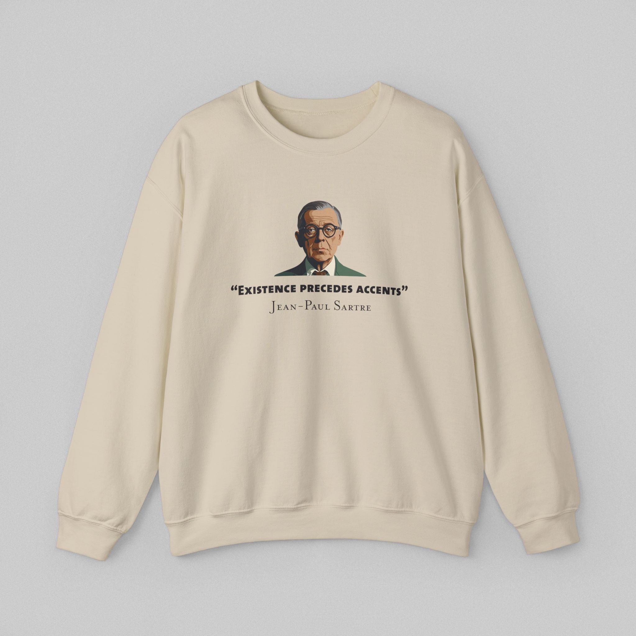 Existence Precedes - Sartre Men's Sweatshirt