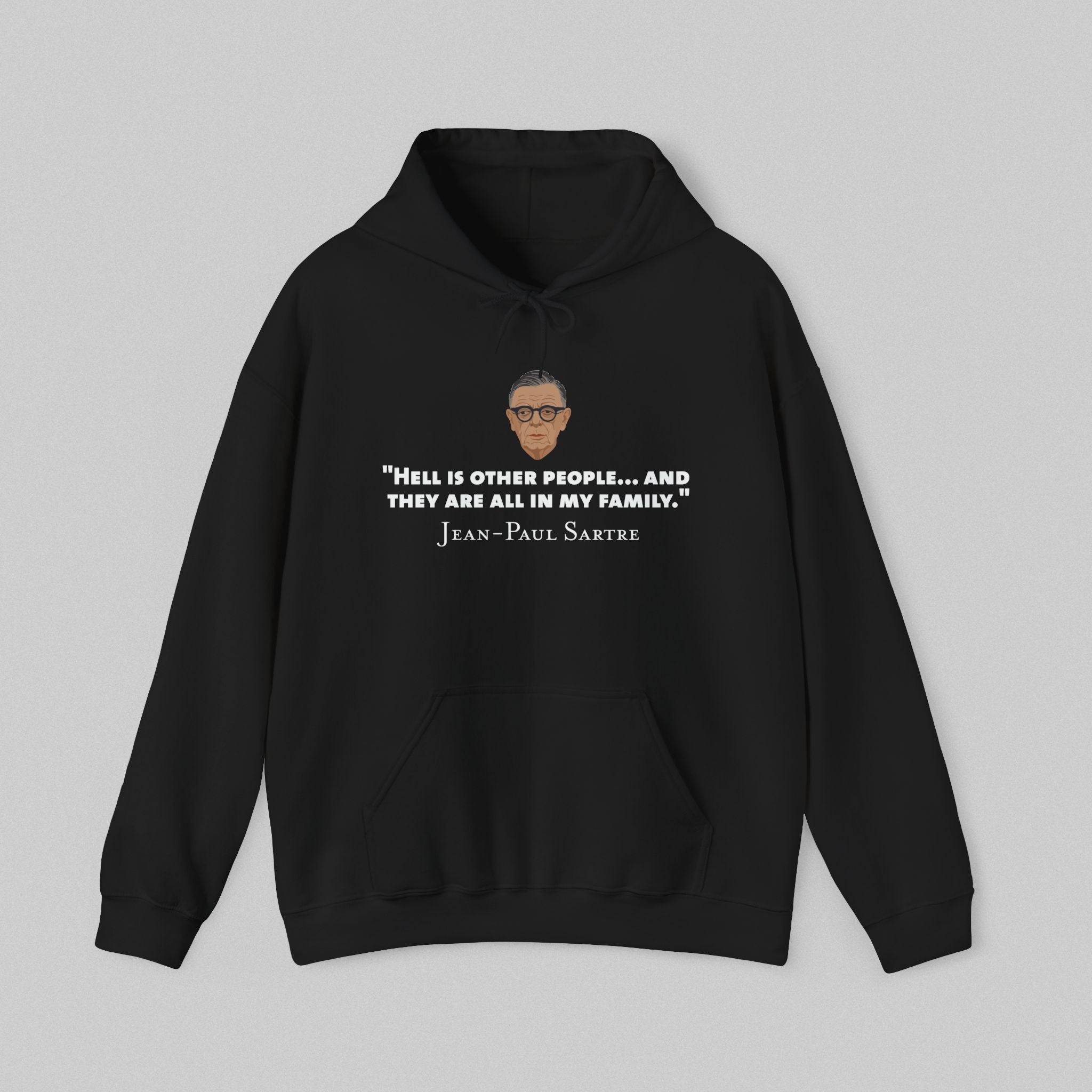 Hell is other people - Sartre Men's Hoodie