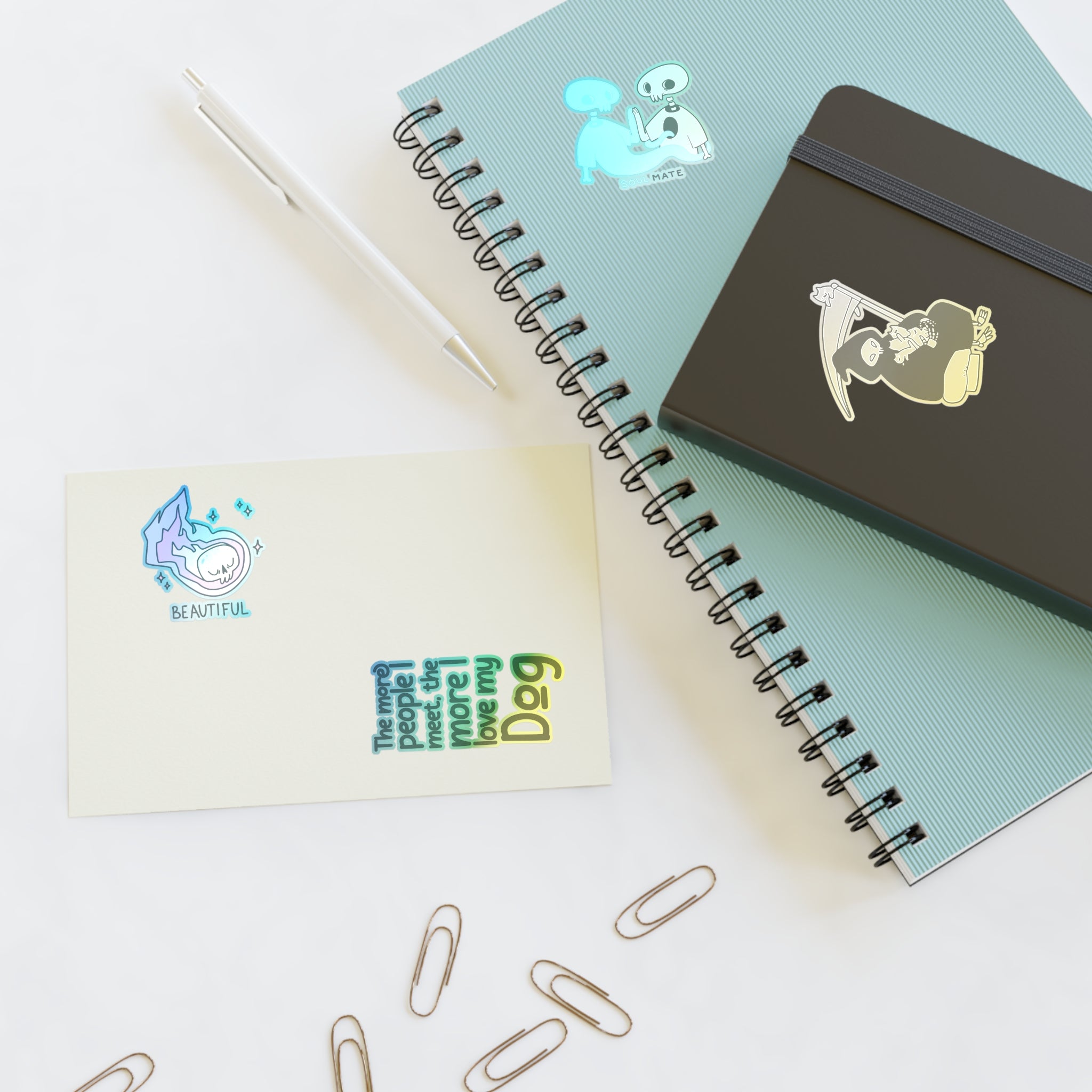 Skull Vibes Only! Sticker Set