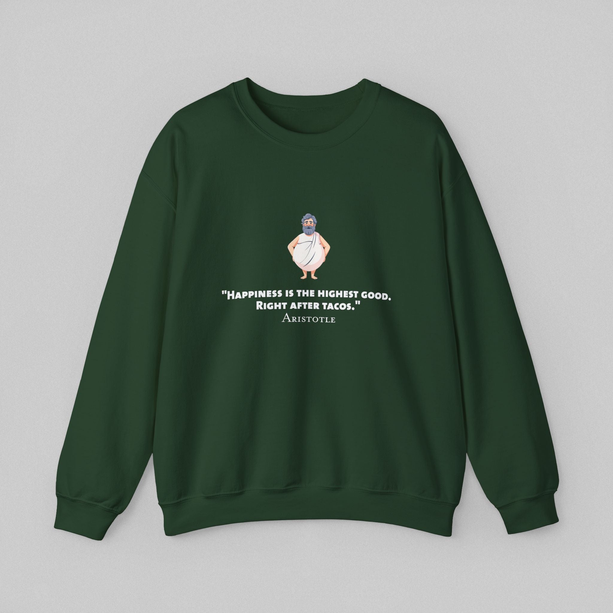 Happiness - Aristotle Men’s Sweatshirt
