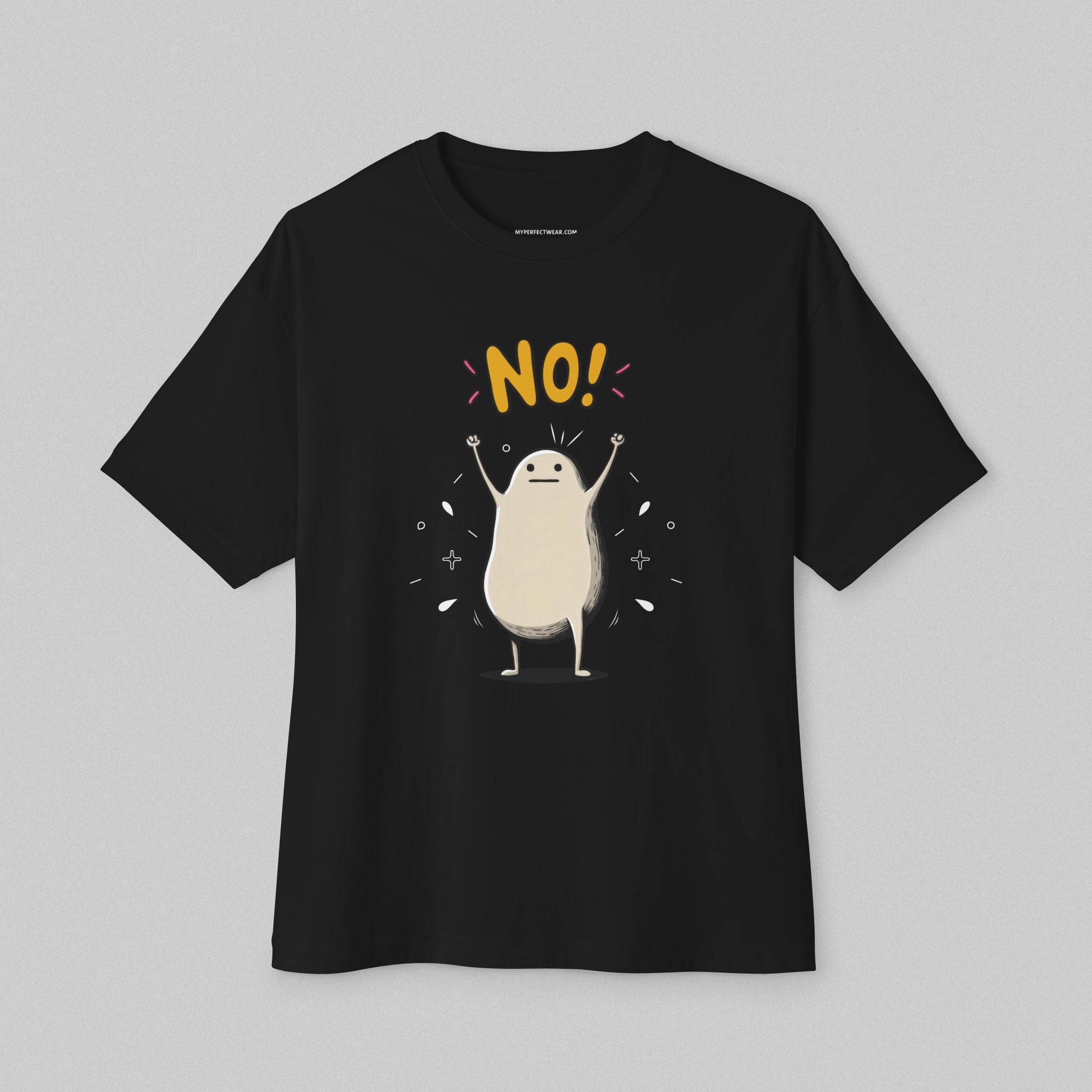 Blob Says NO! Oversized Tshirt for Men