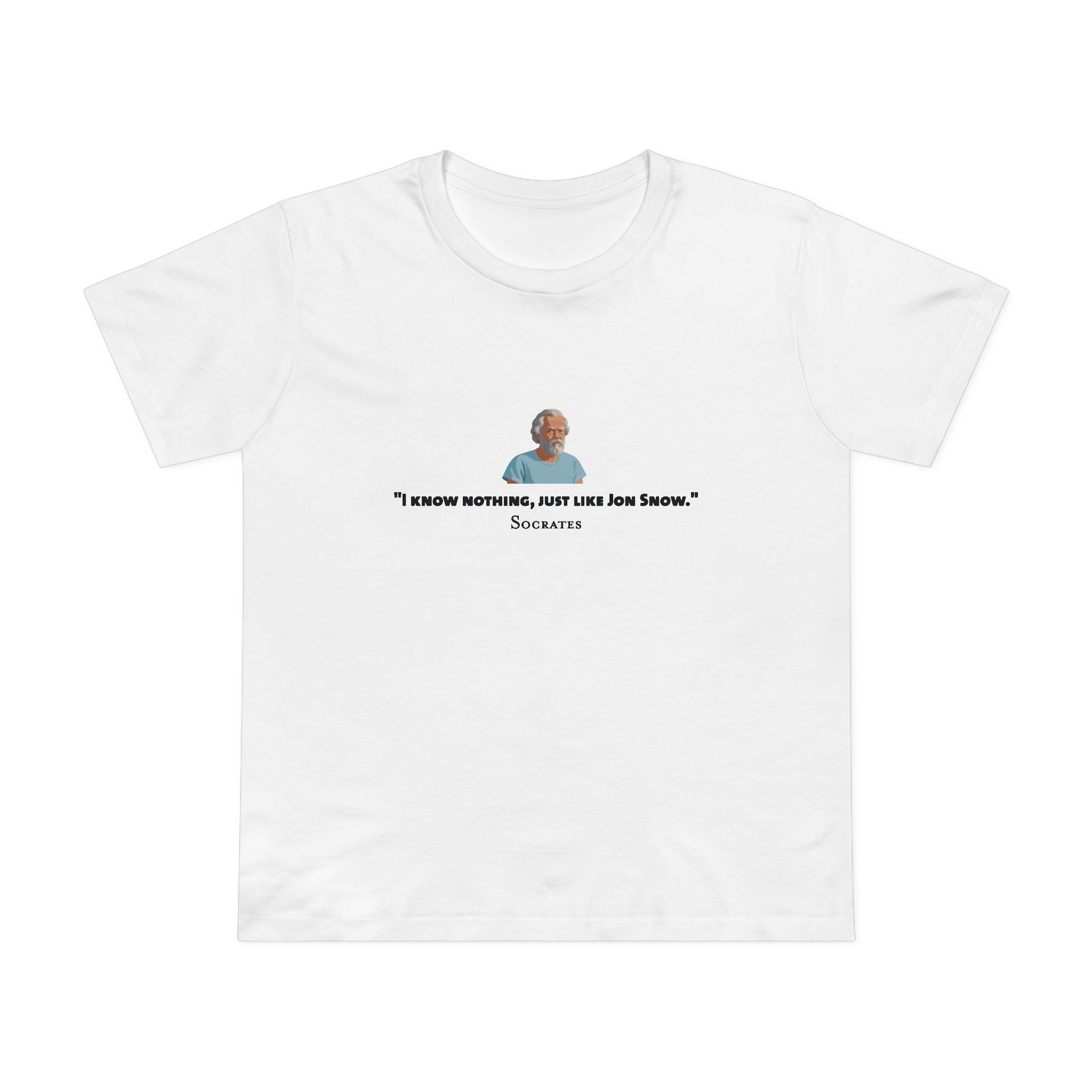 I Know Nothing Socrates Women’s T-Shirt