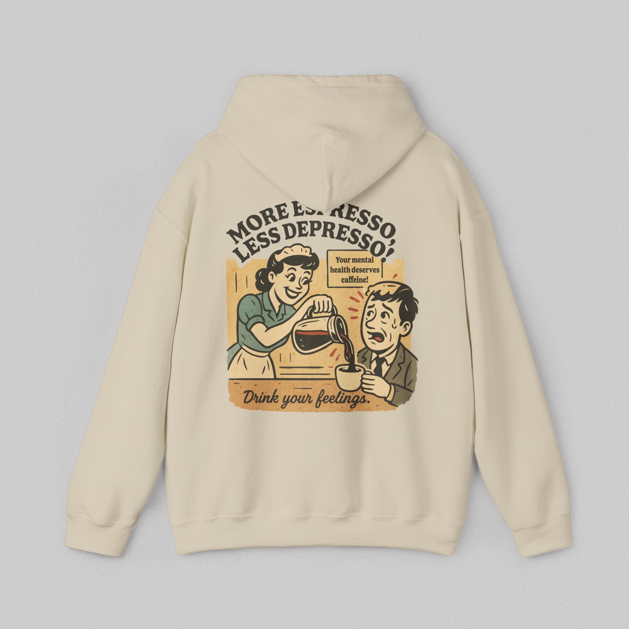 More Espresso Less Depresso! Men's Hoodie