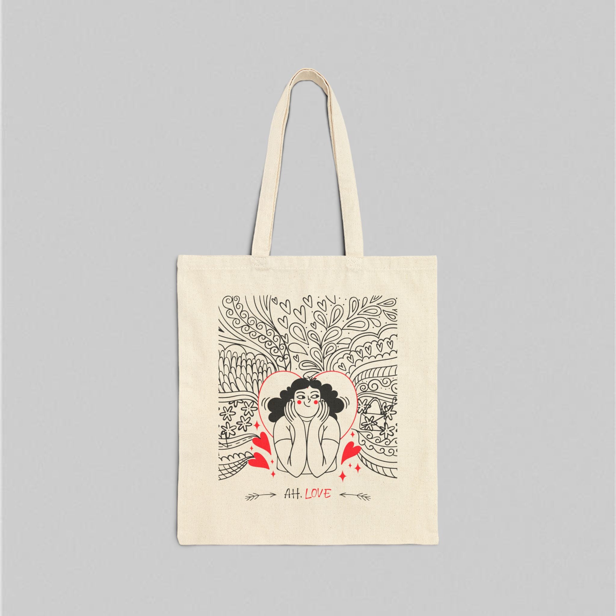 Ah, Love Tote Bag