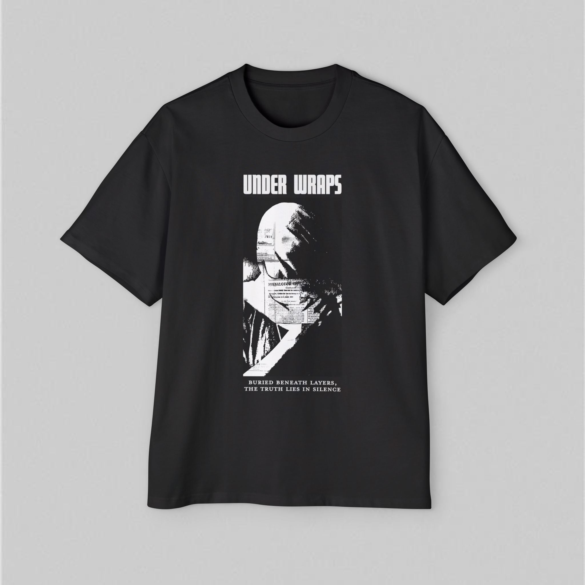 Under Wraps! Men's Oversized T-Shirt