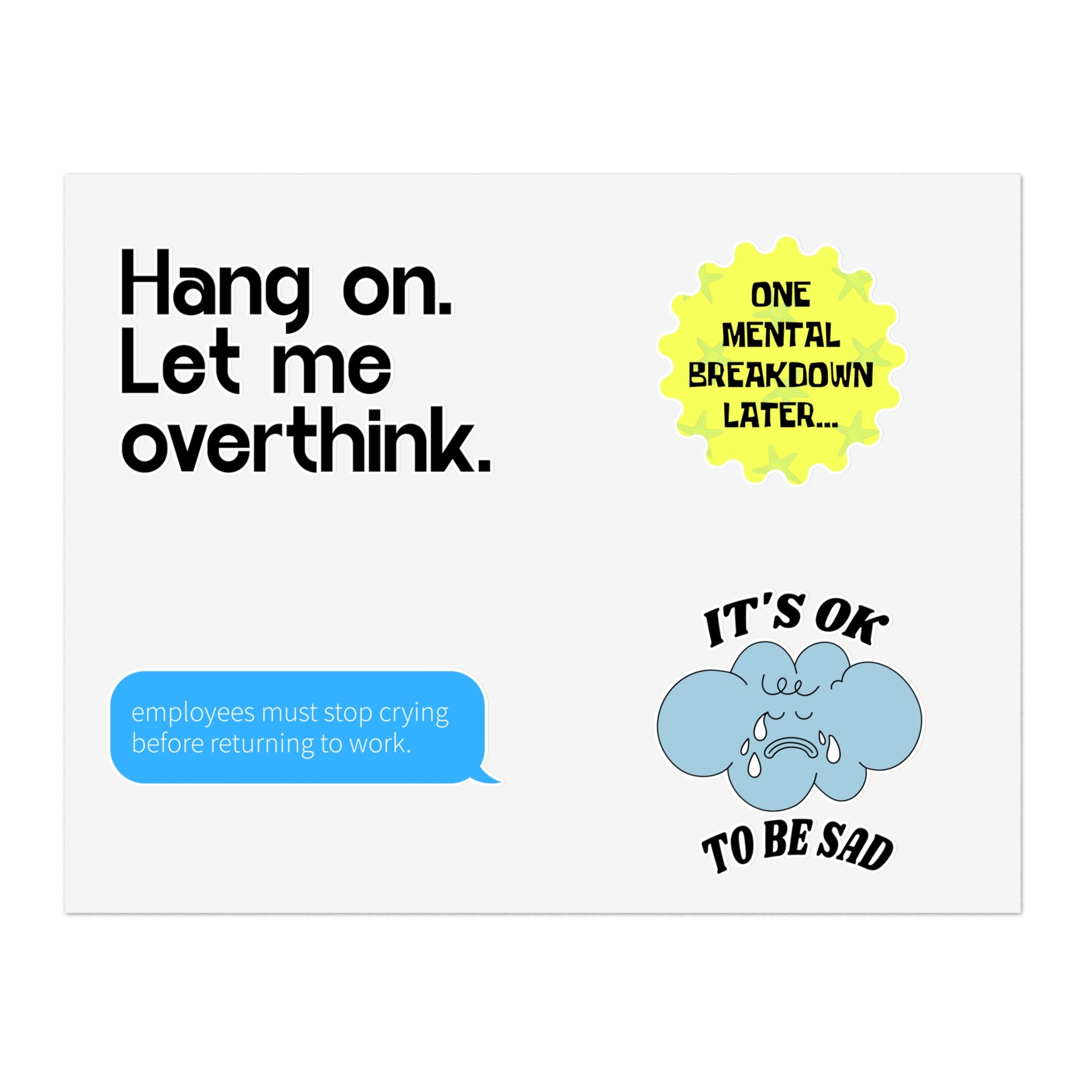 Certified Overthinker Sticker Set