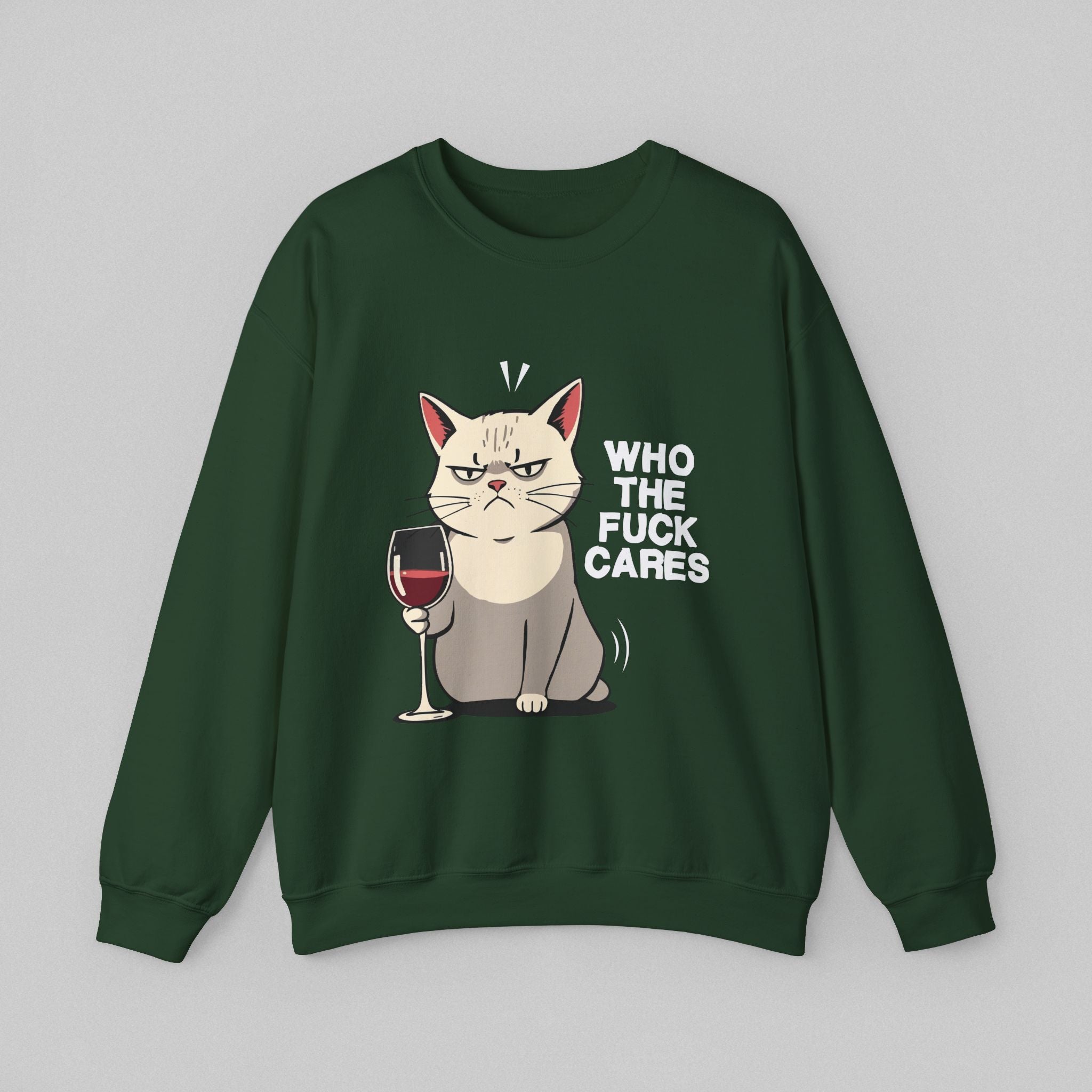 Who the Fuck Cares Men’s Sweatshirt