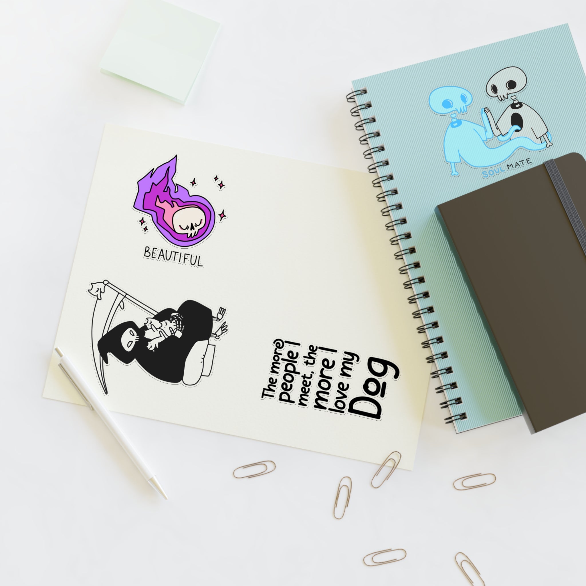 Skull Vibes Only! Sticker Set