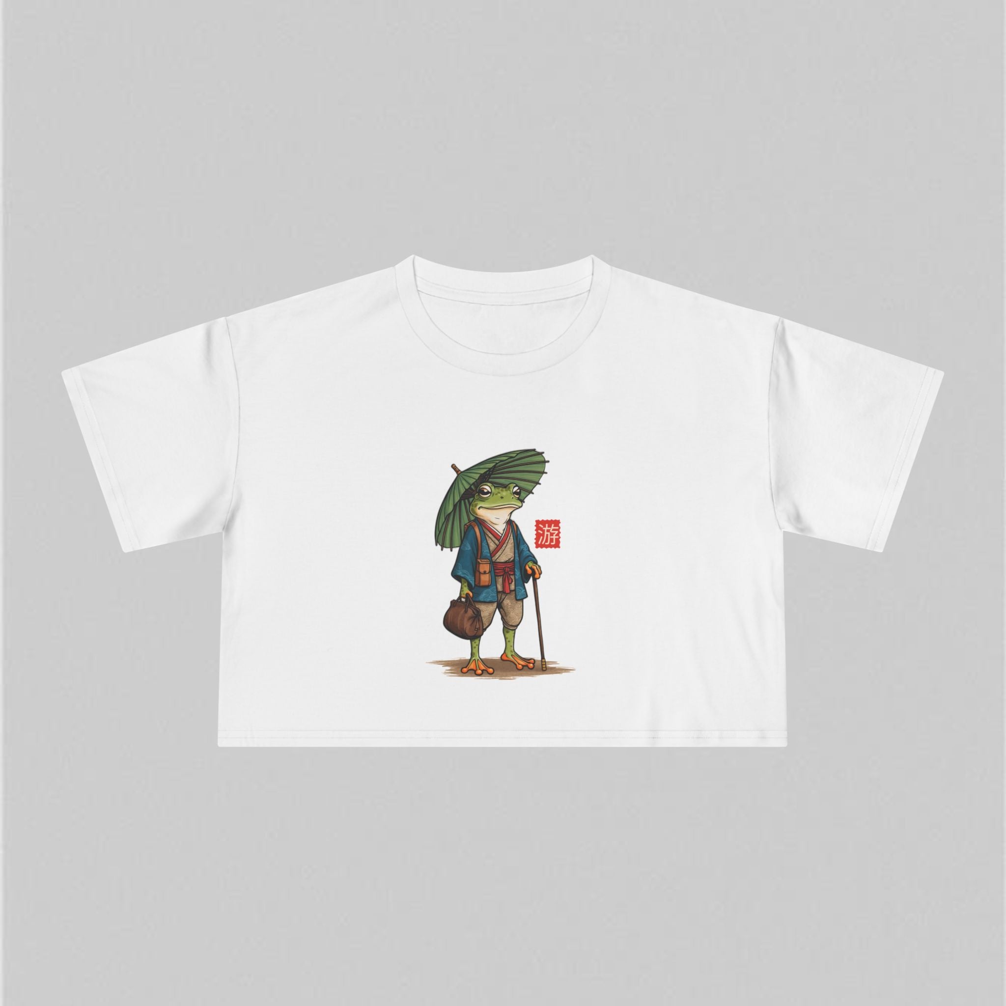 Traveling Frog! Crop Tee