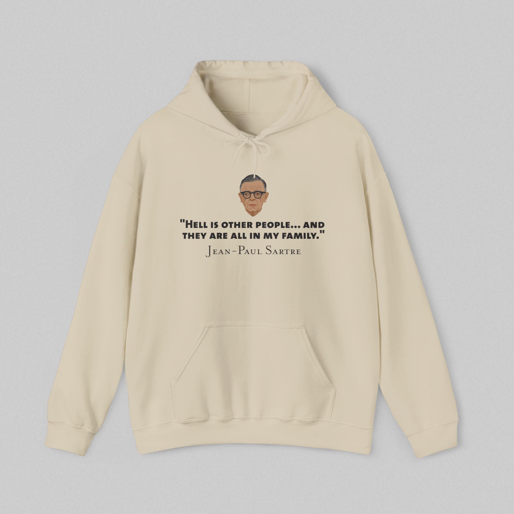 Hell is other people - Sartre Men's Hoodie