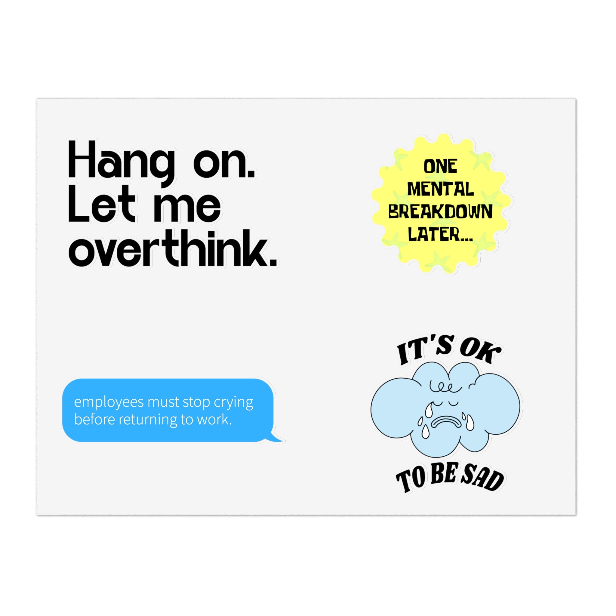 Certified Overthinker Sticker Set
