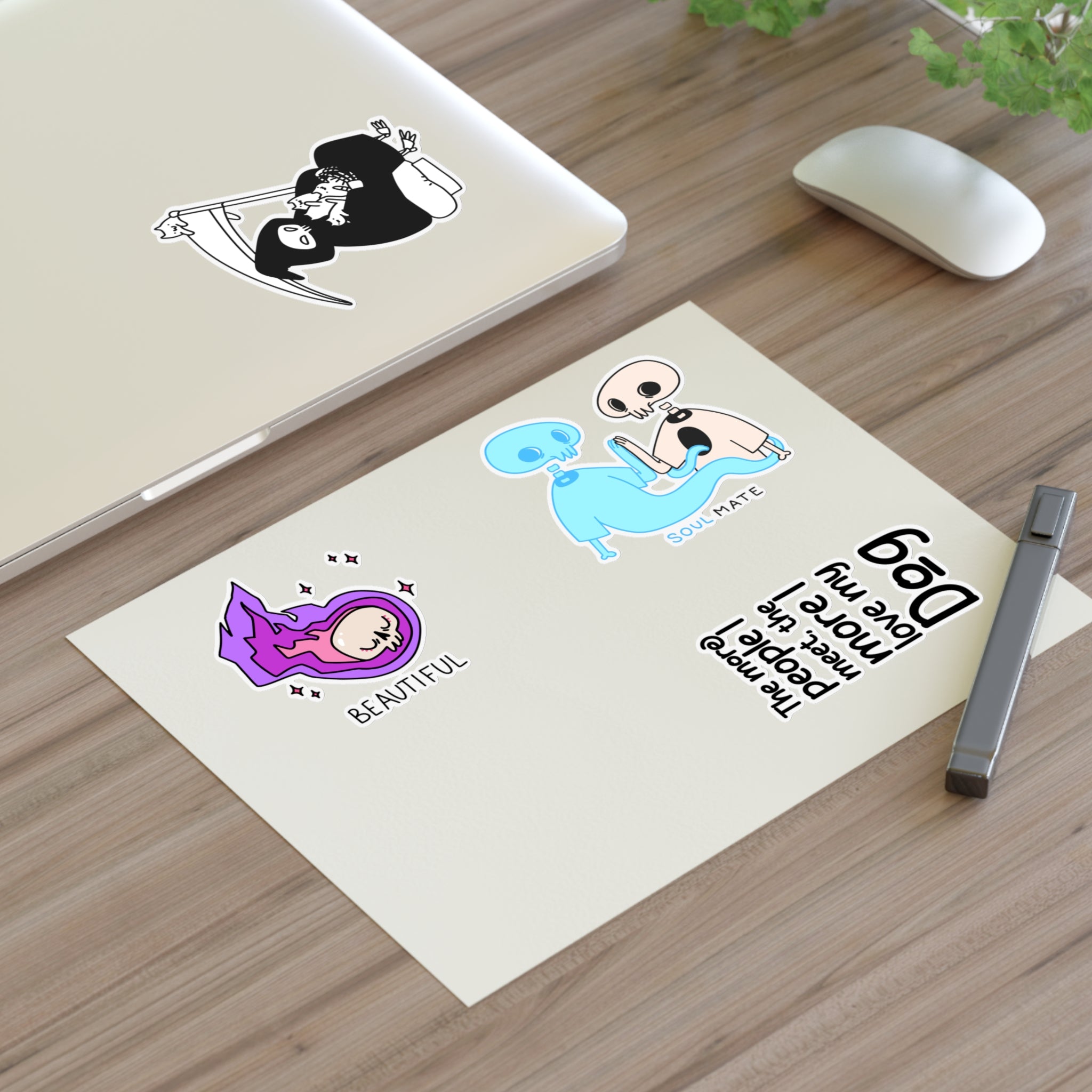 Skull Vibes Only! Sticker Set