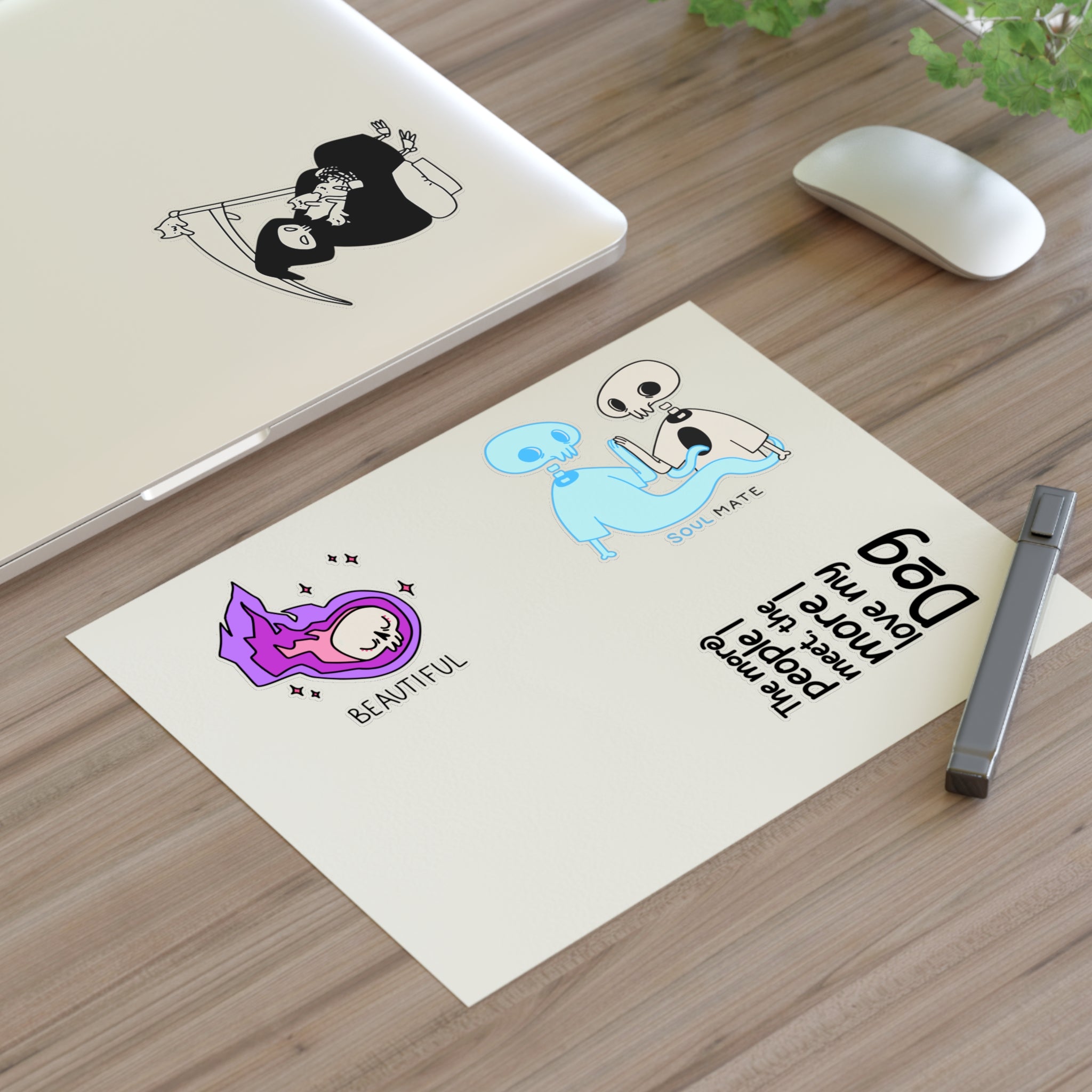Skull Vibes Only! Sticker Set