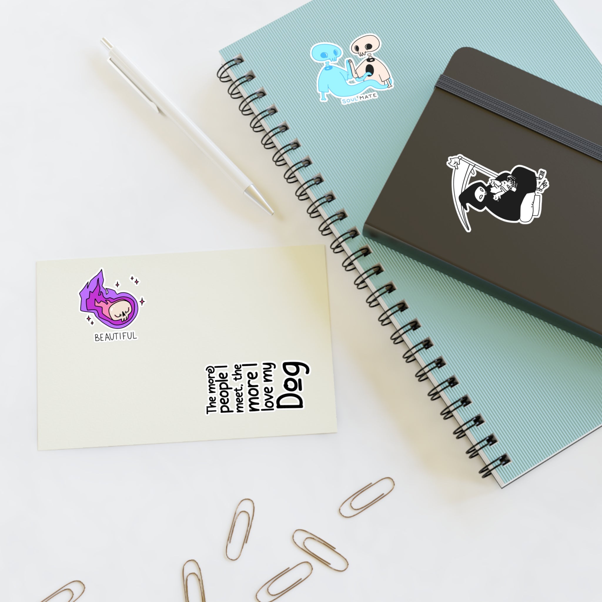 Skull Vibes Only! Sticker Set