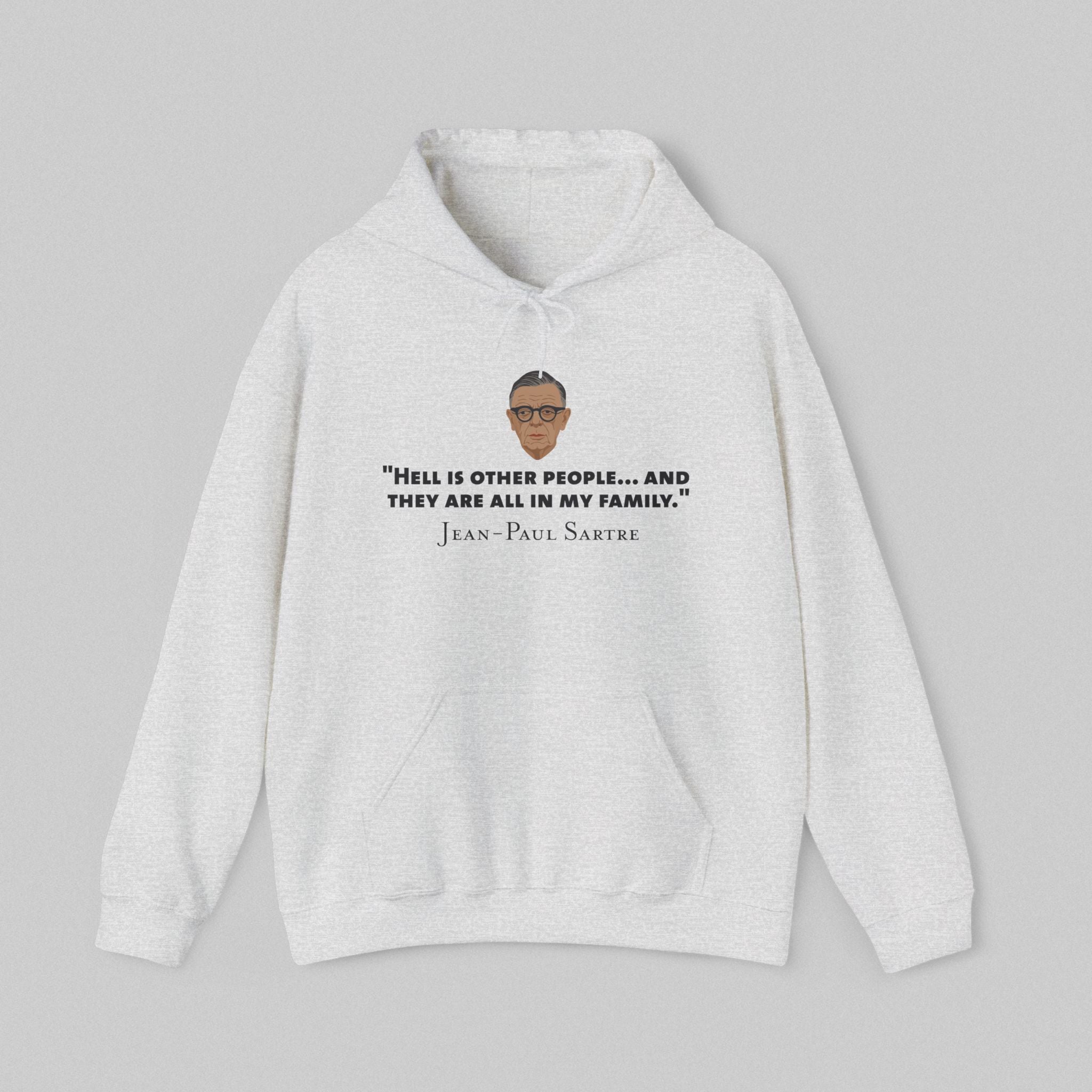 Hell is other people - Sartre Men's Hoodie