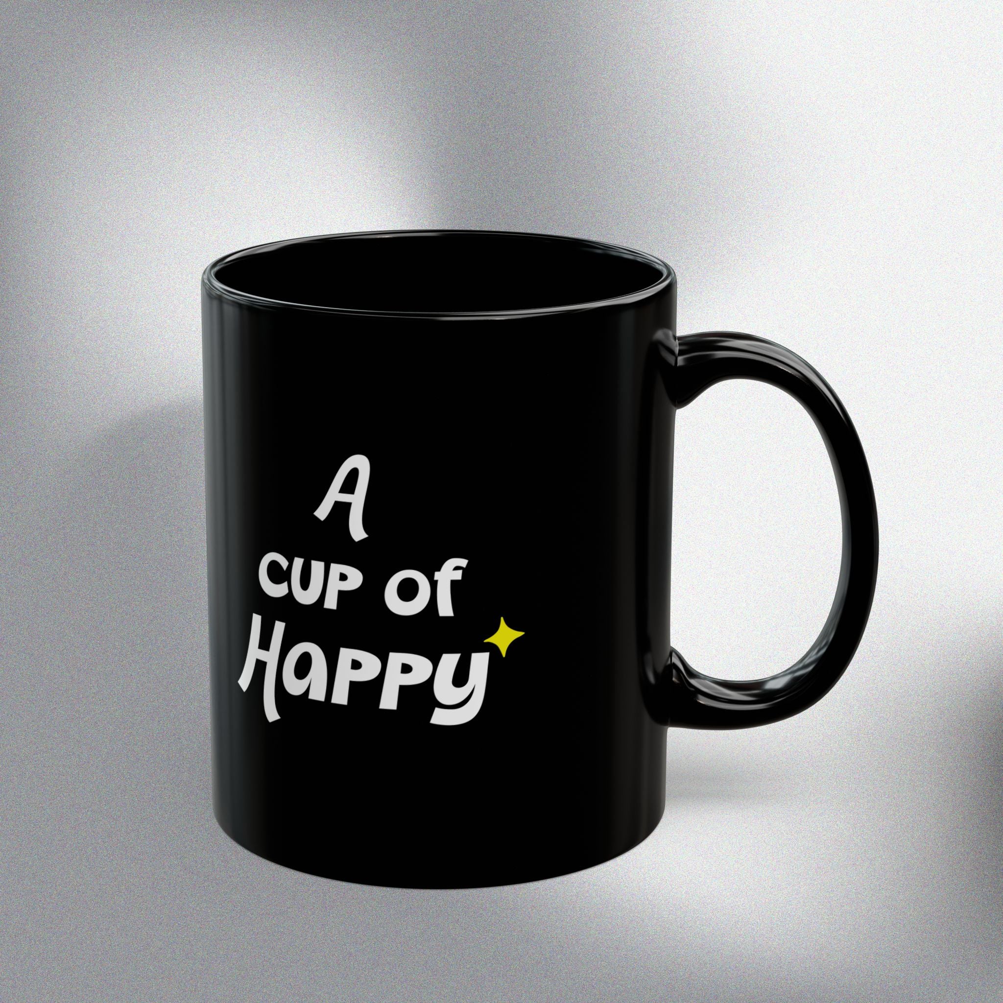Cup of Happy! Black Mug