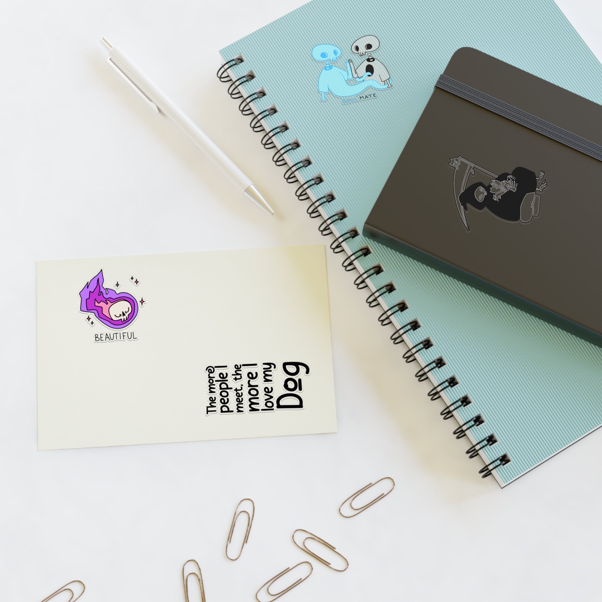 Skull Vibes Only! Sticker Set