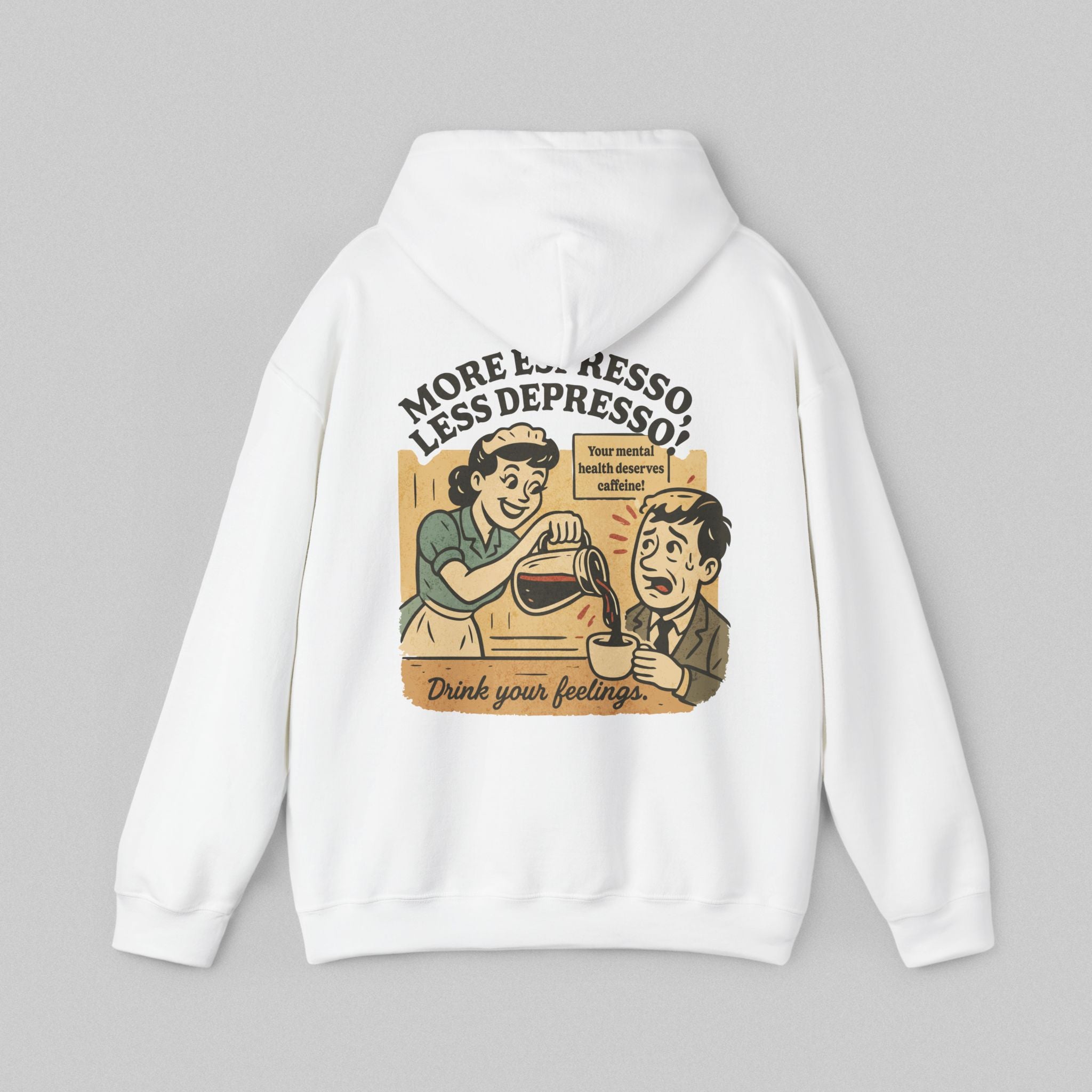 More Espresso Less Depresso! Men's Hoodie