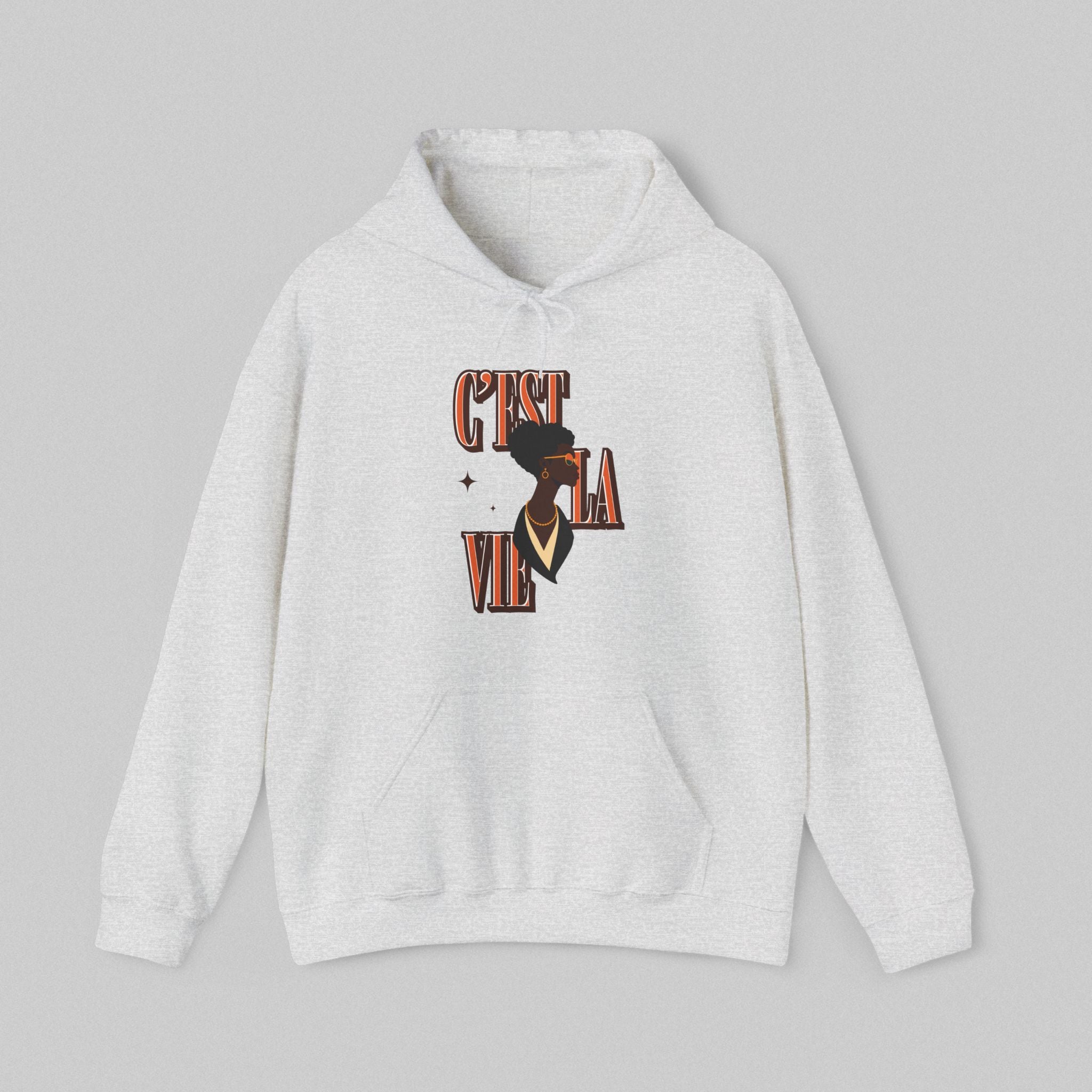 Black Elegance C’est La Vie Hoodie for Men