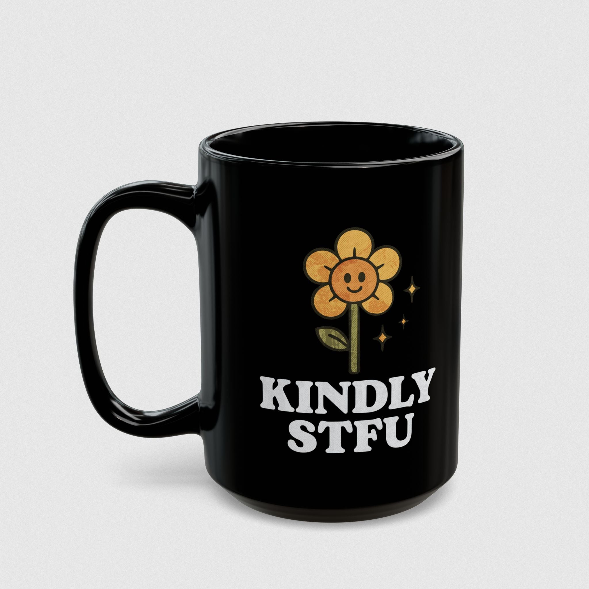 Kindy STFU! Black Mug