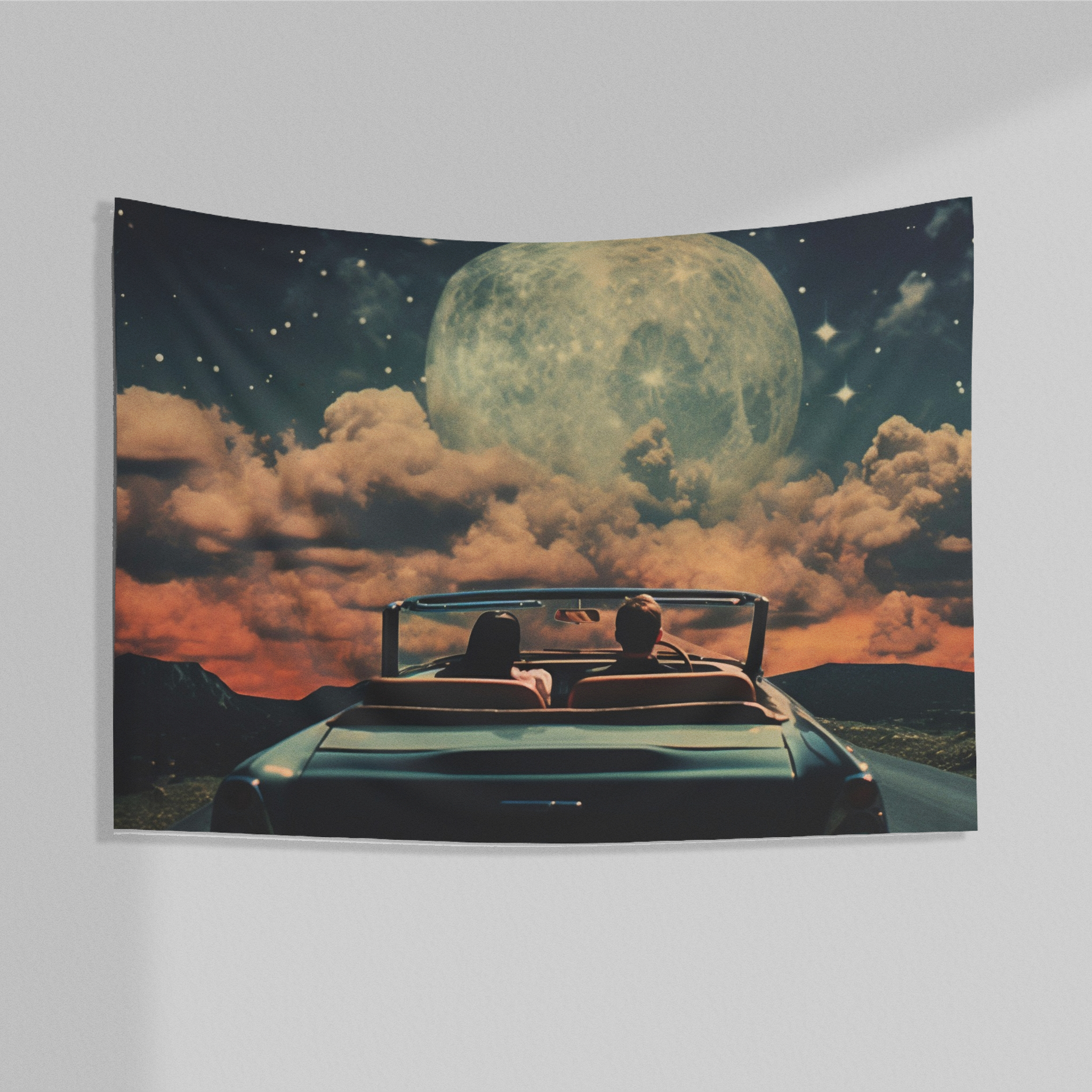 Moonlight Drive Wall Tapestry