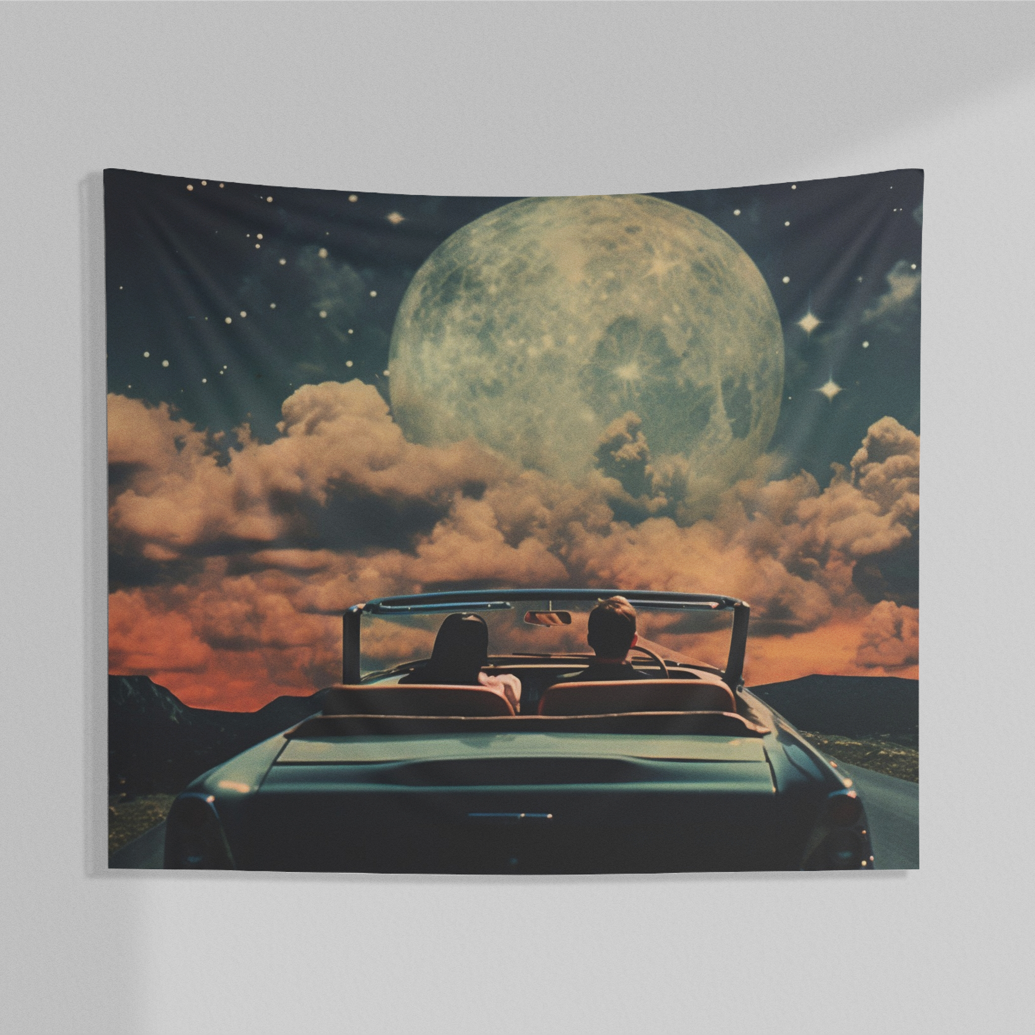 Moonlight Drive Wall Tapestry