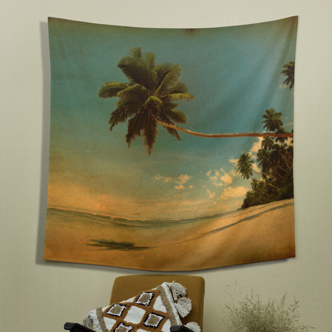 Lost in Paradise Beach Wall Tapestry