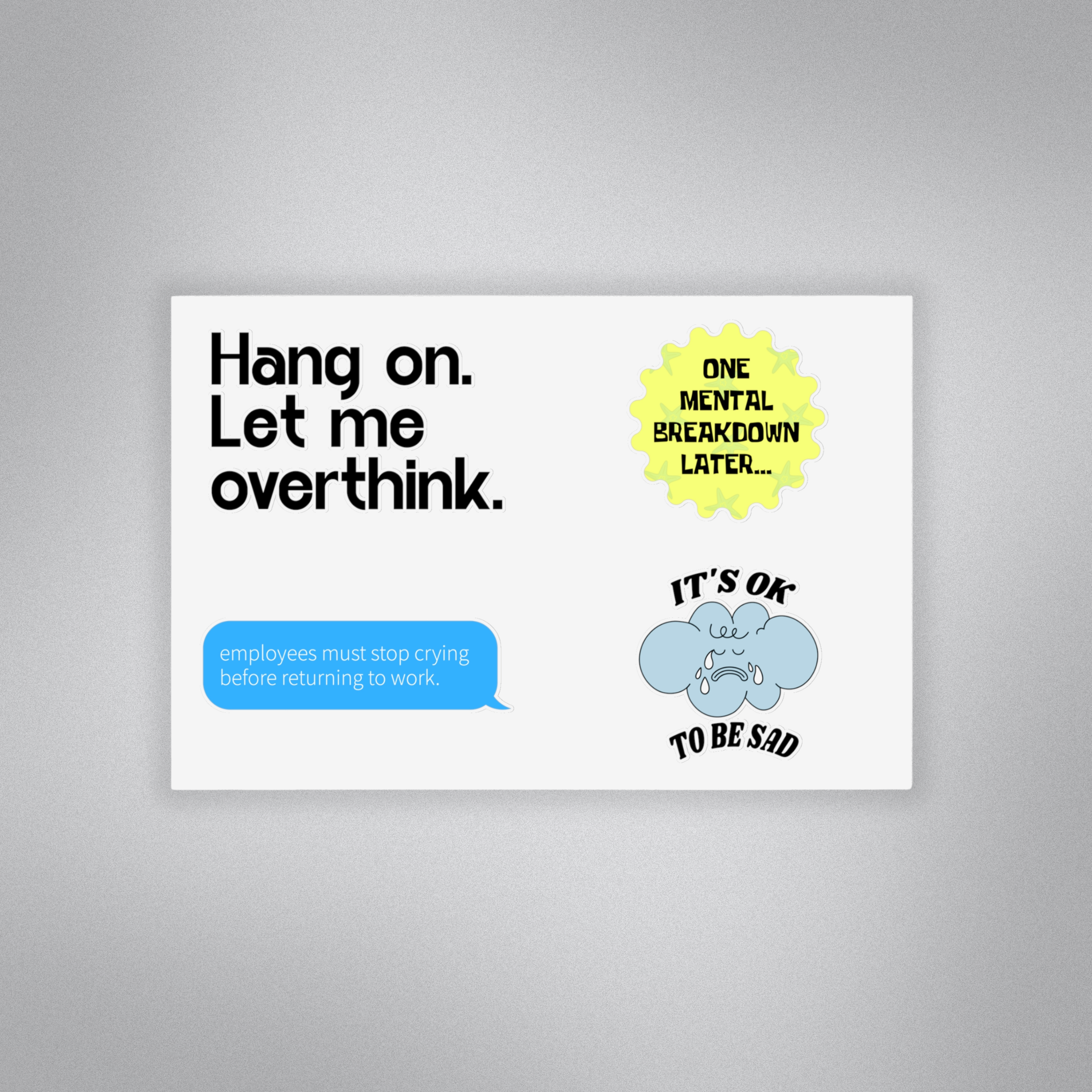Certified Overthinker Sticker Set