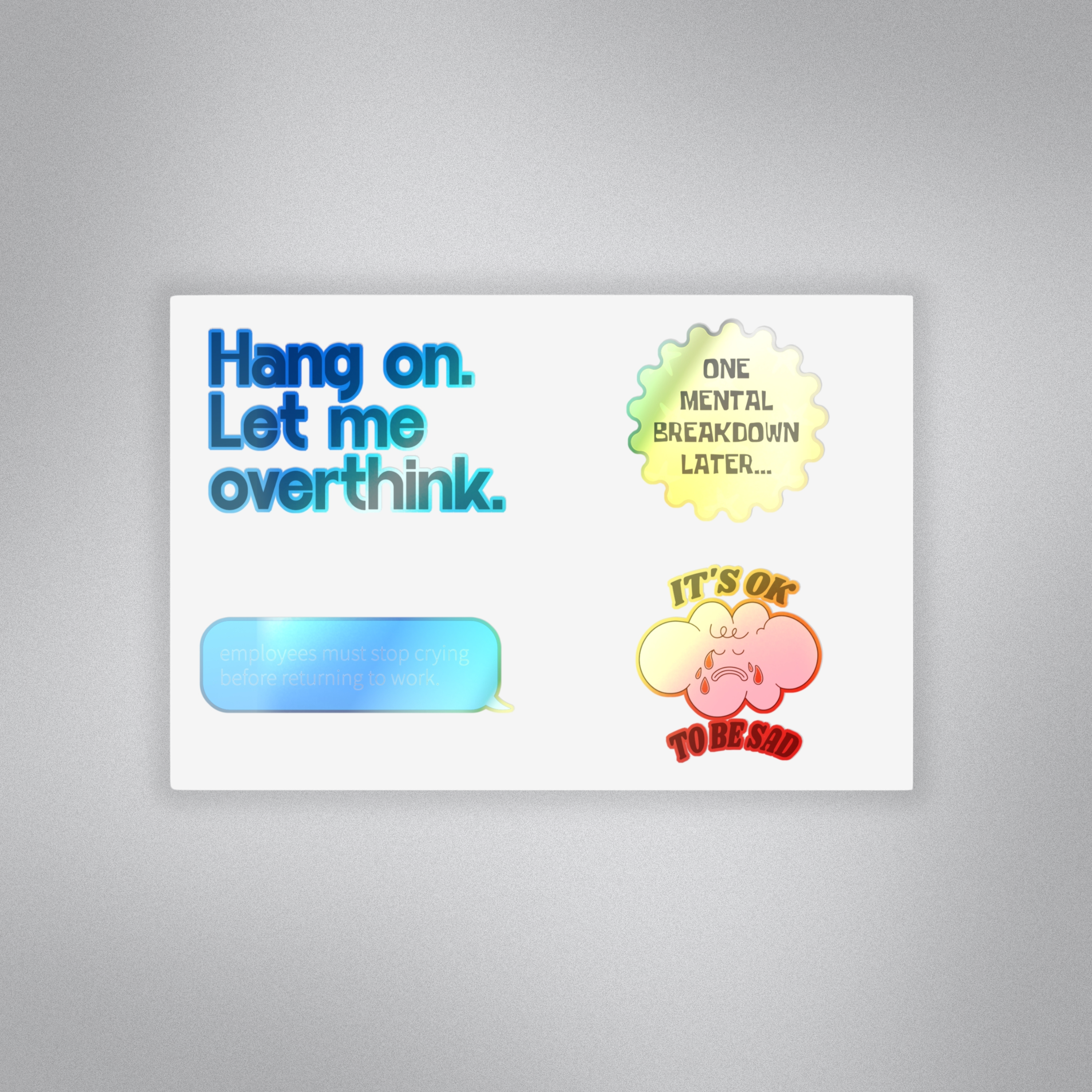 Certified Overthinker Sticker Set