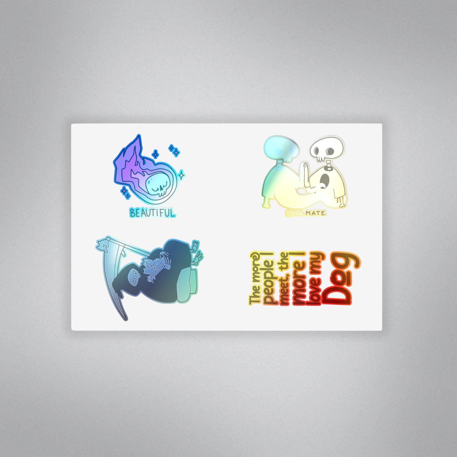 Skull Vibes Only! Sticker Set