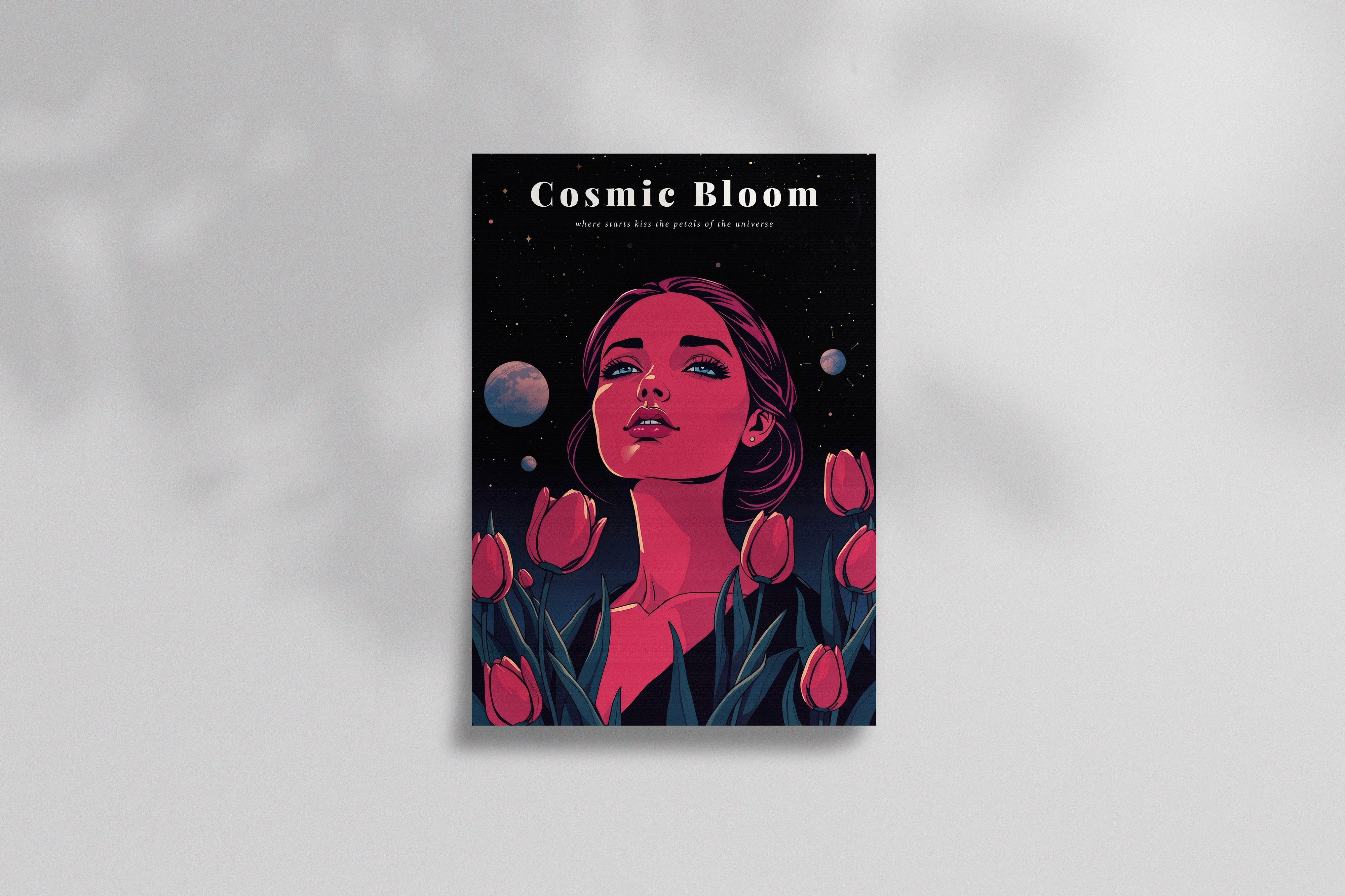 Cosmic Bloom Space Poster