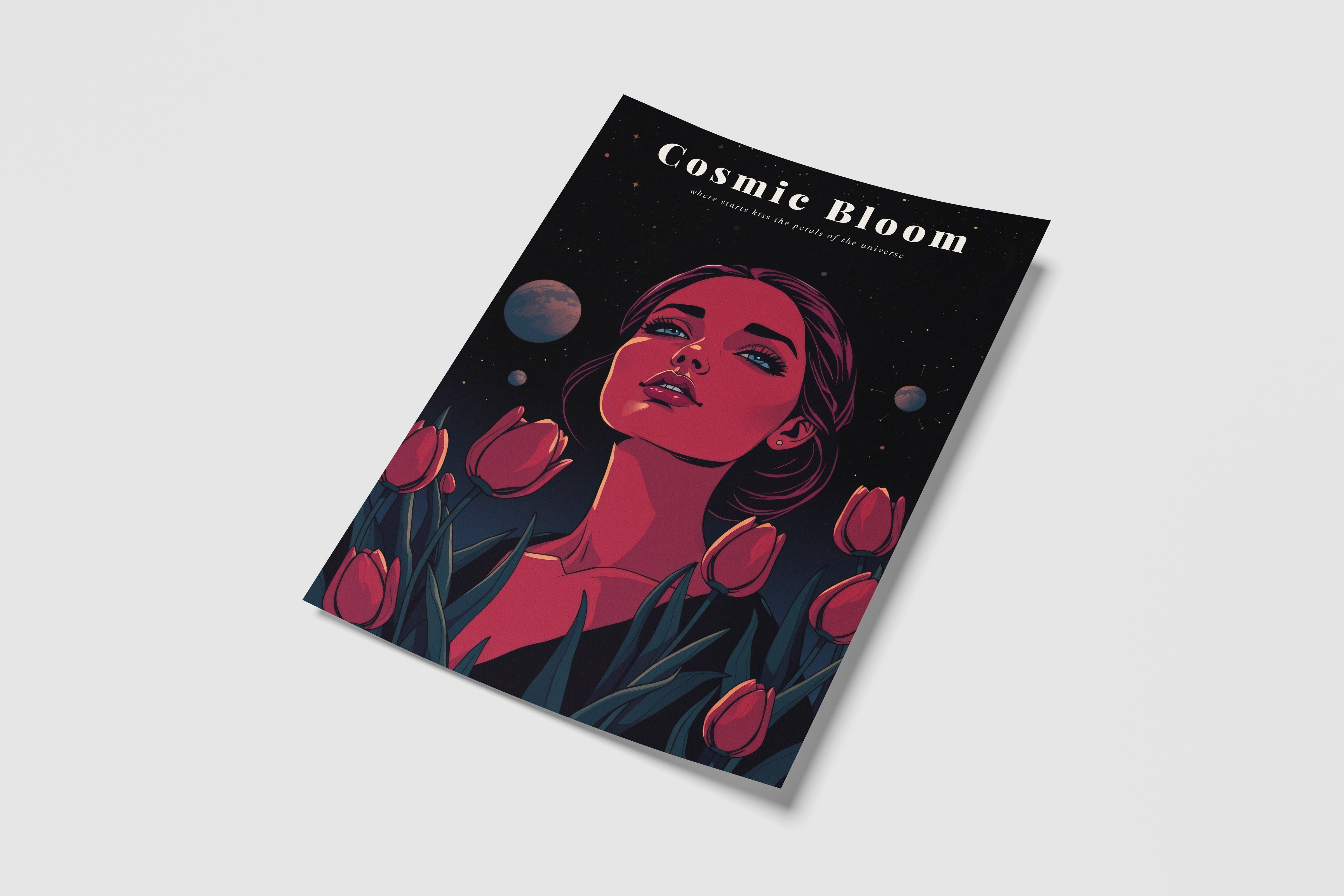 Cosmic Bloom Space Poster