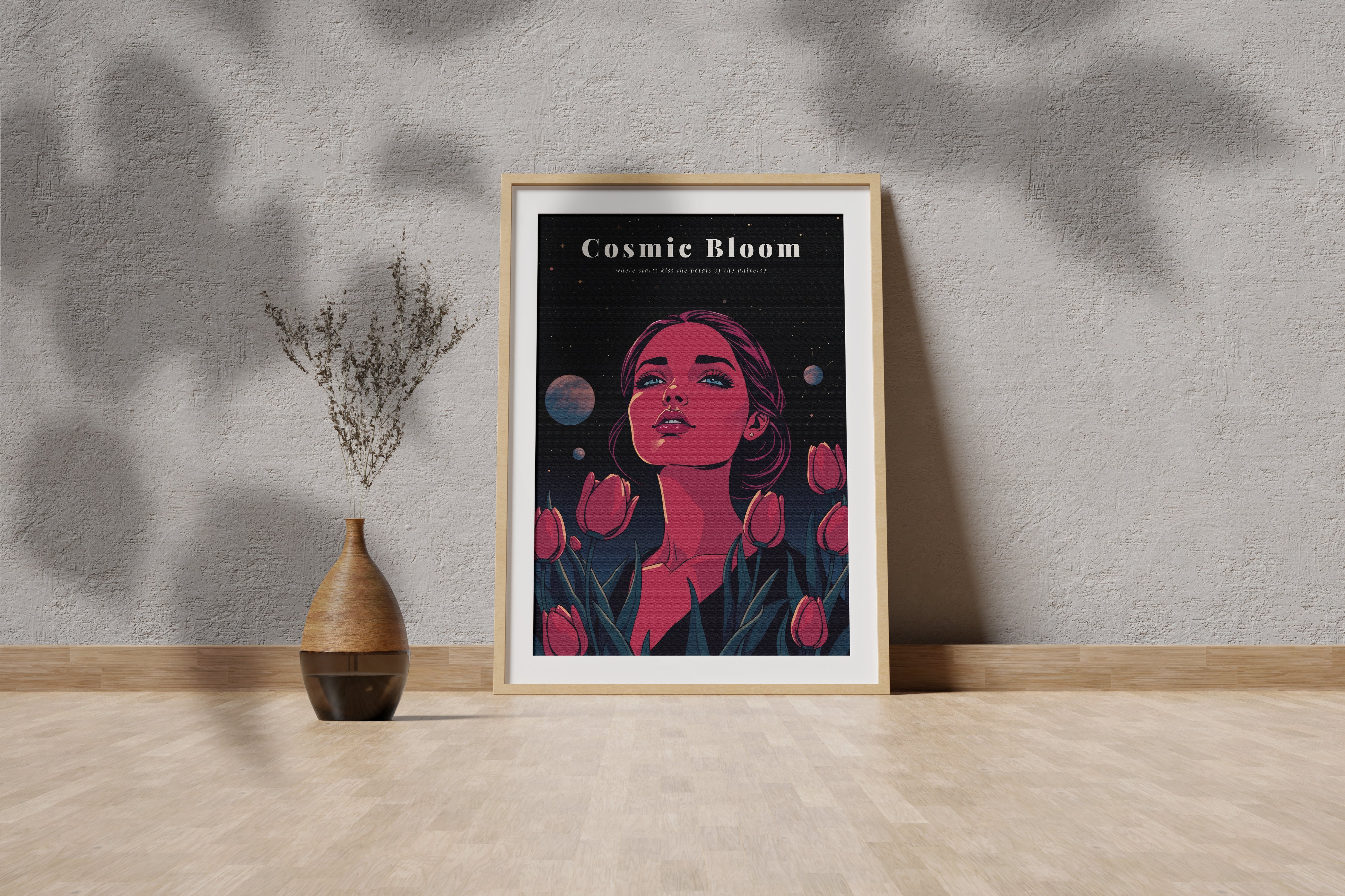Cosmic Bloom Space Poster