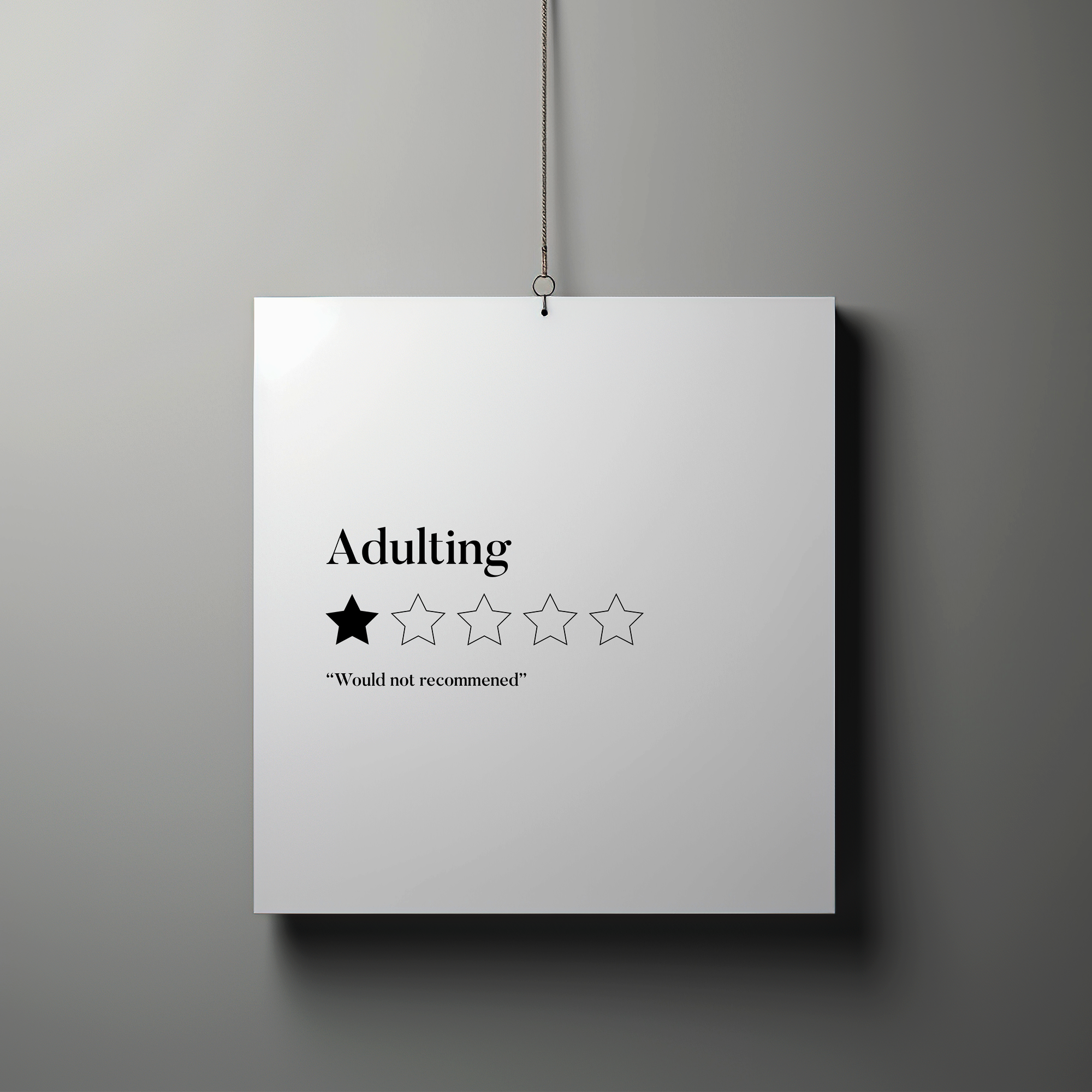 Adulting! Review Poster