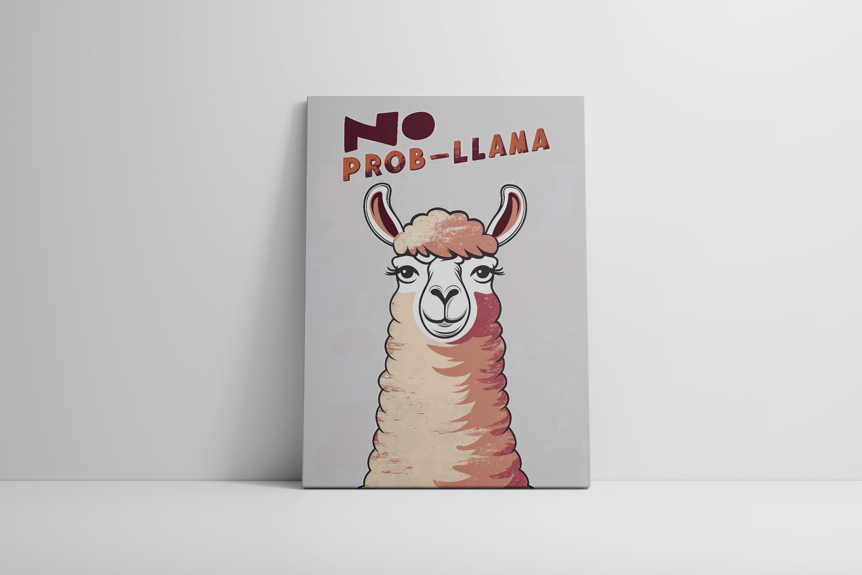 No Prob-llama! Art Canvas