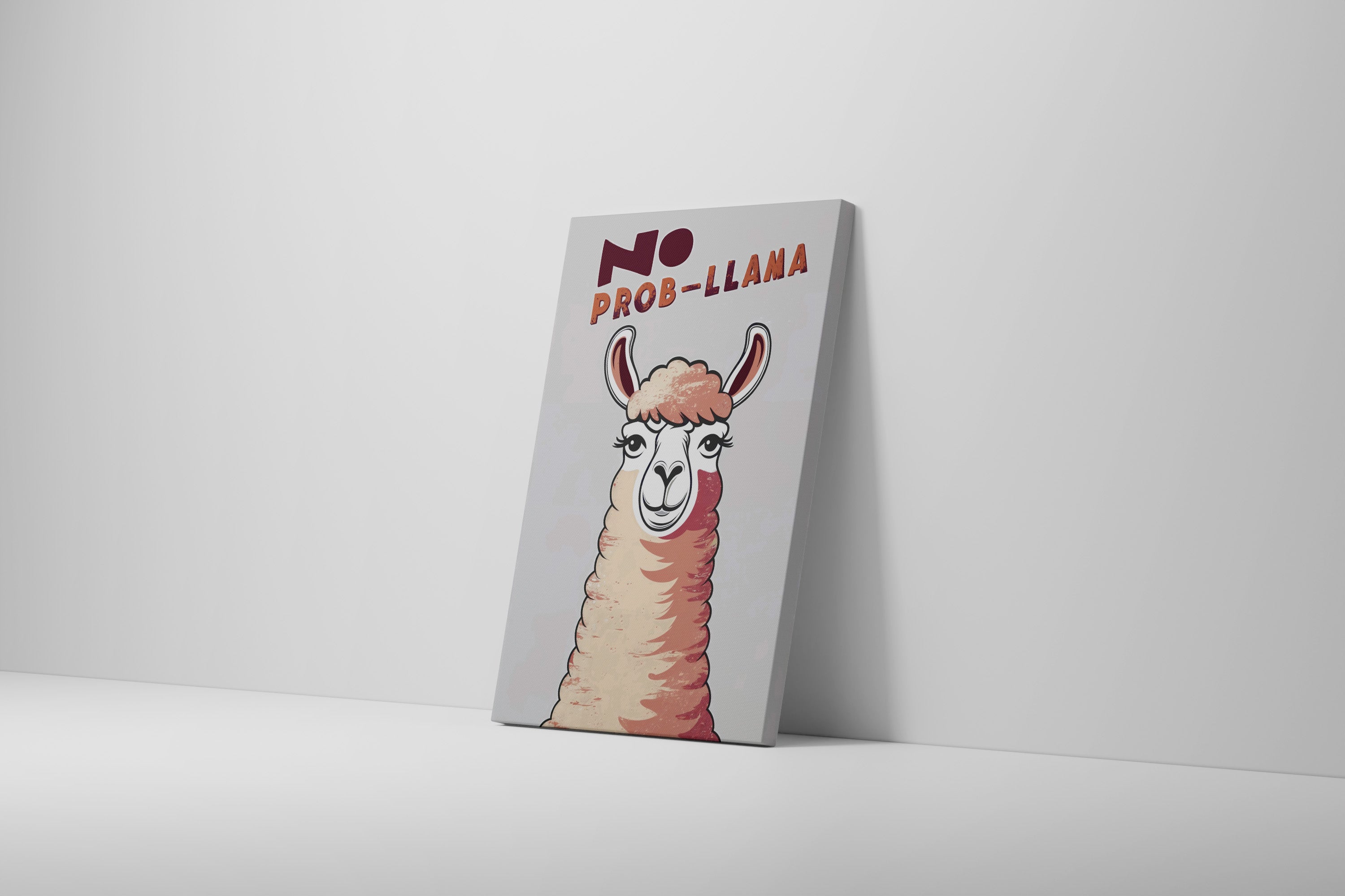 No Prob-llama! Art Canvas