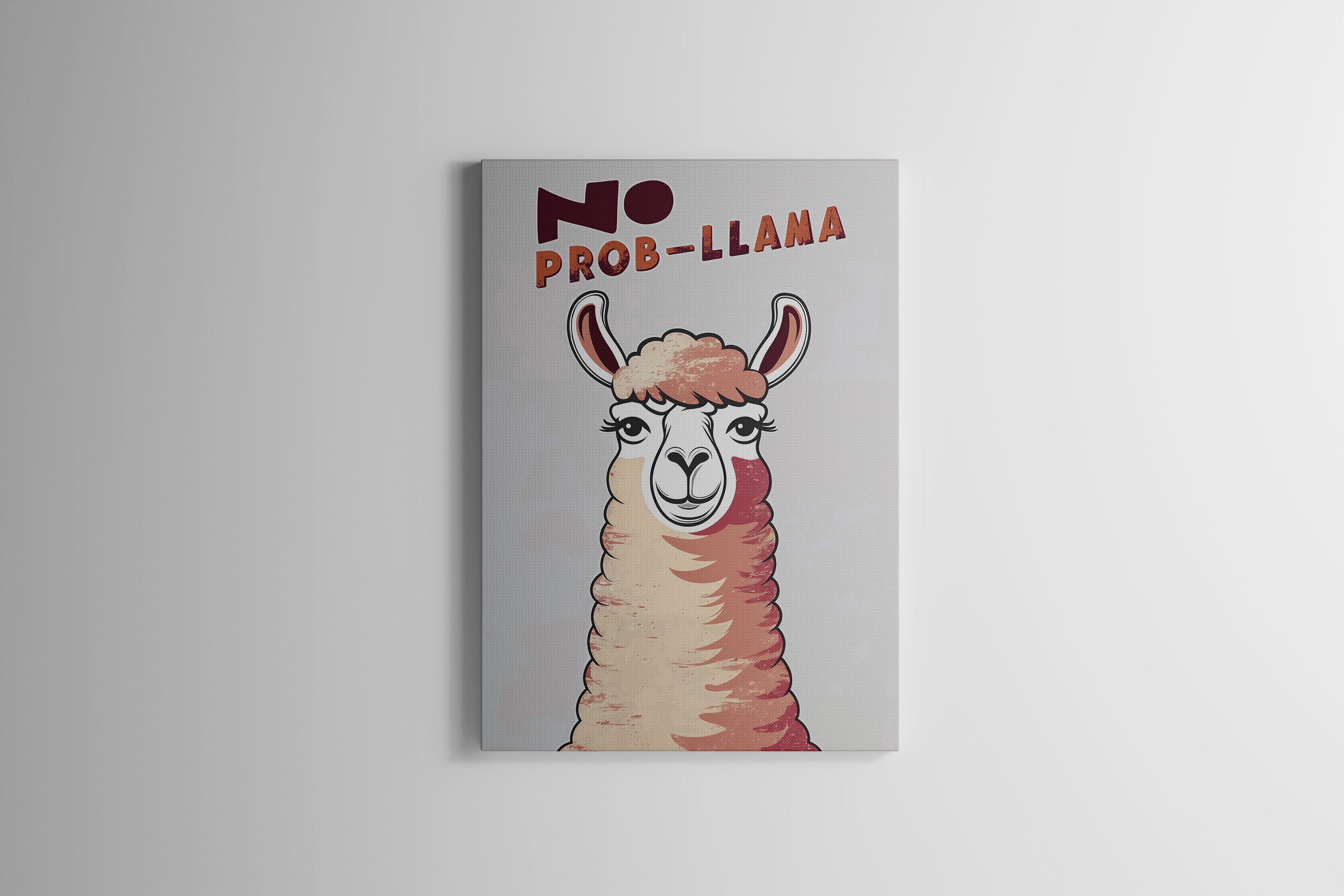 No Prob-llama! Art Canvas