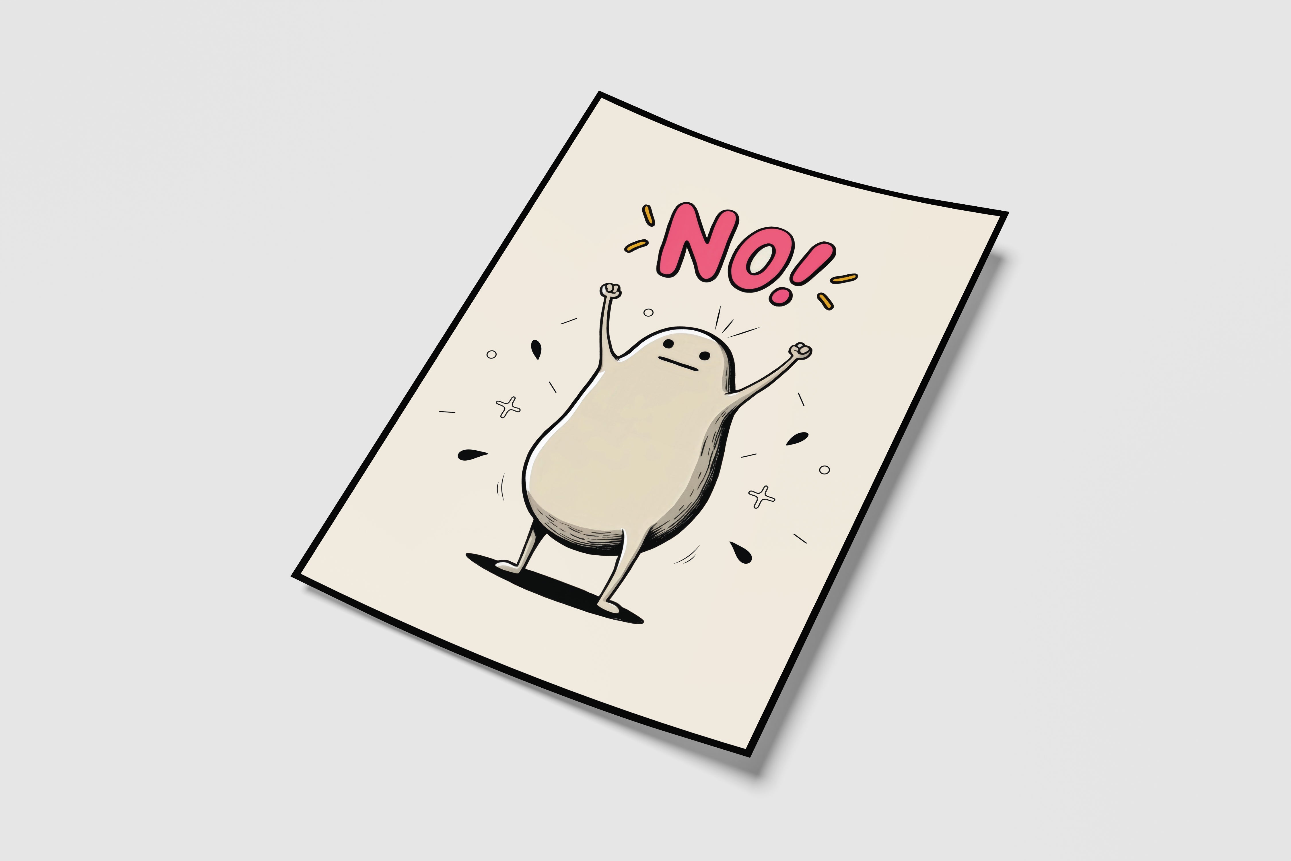 Blob Says NO! Poster