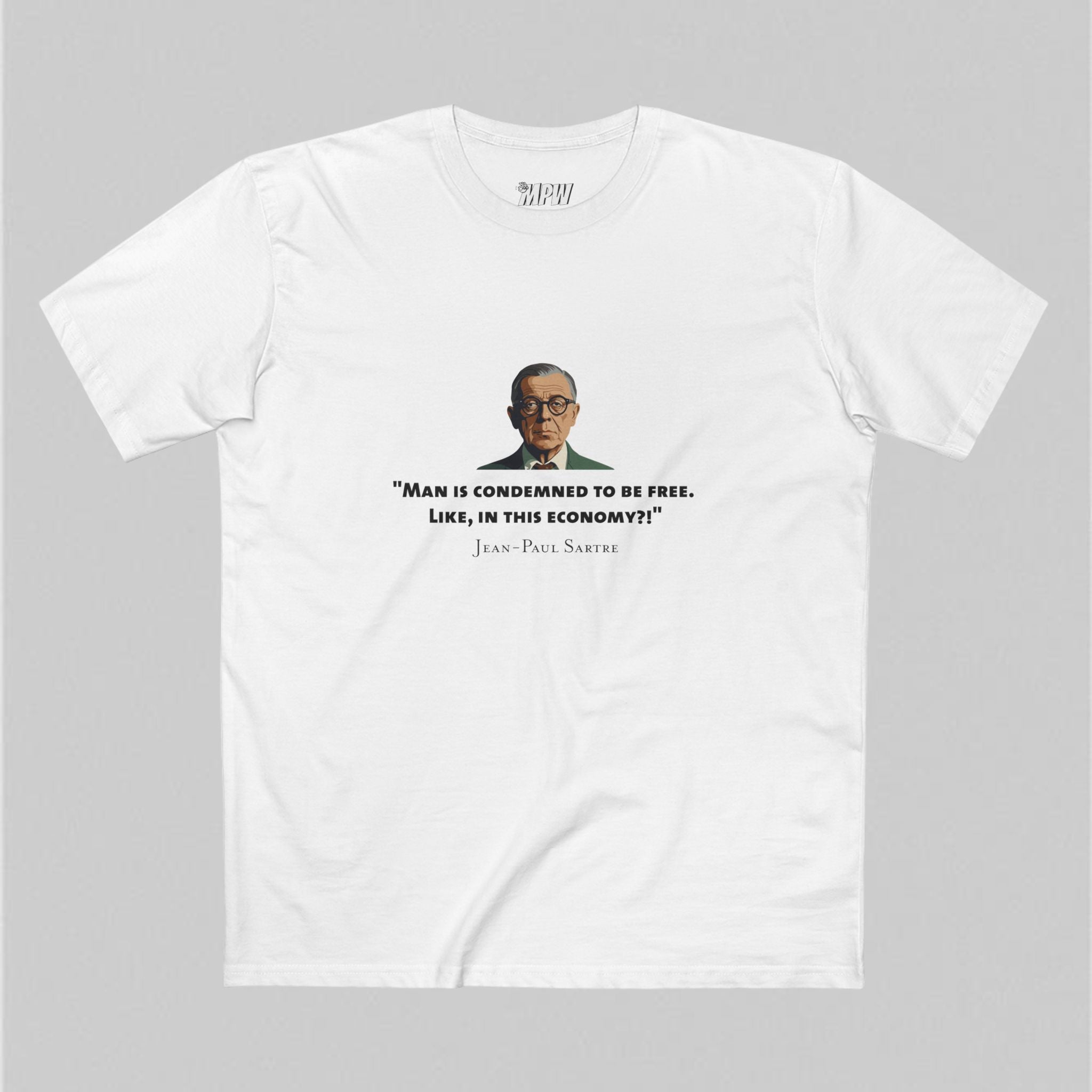 Man Condemned Sartre Men's T-Shirt