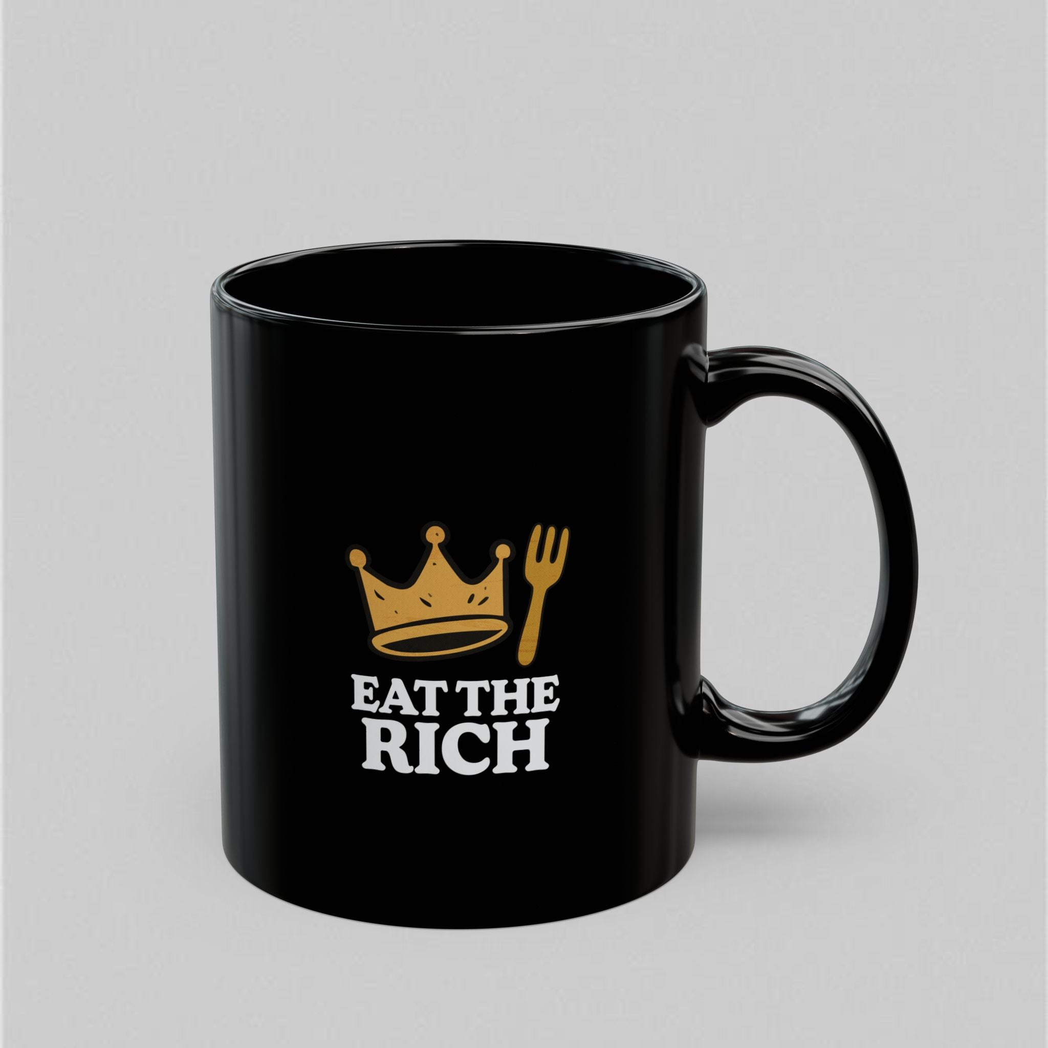 Eat The Rich! Black Mug