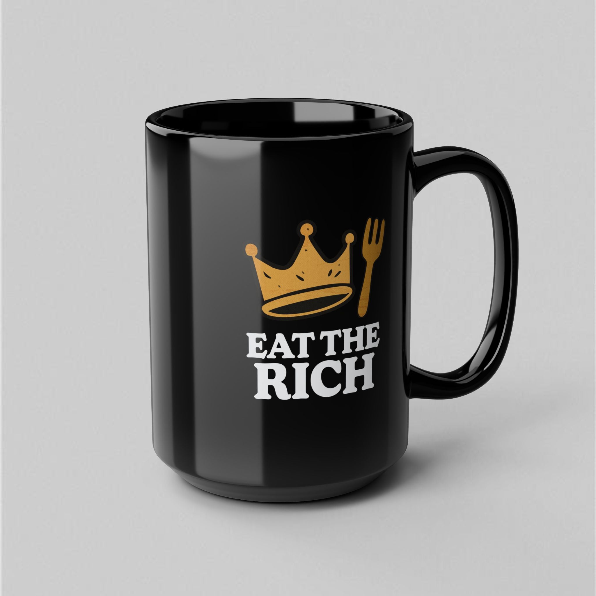 Eat The Rich! Black Mug