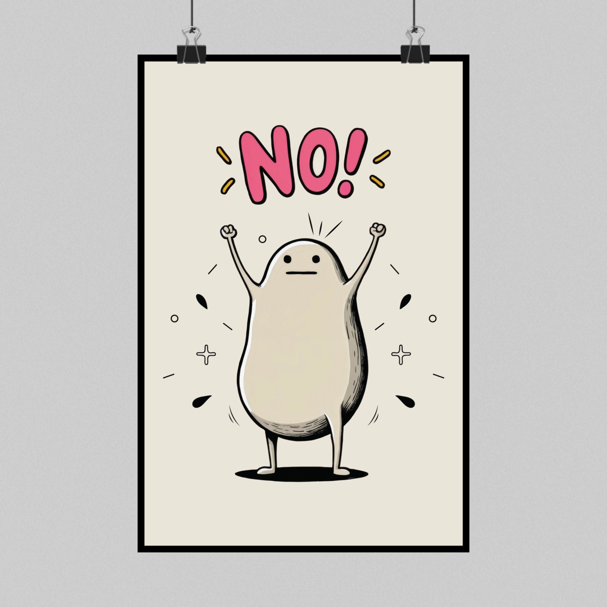 Blob Says NO! Poster