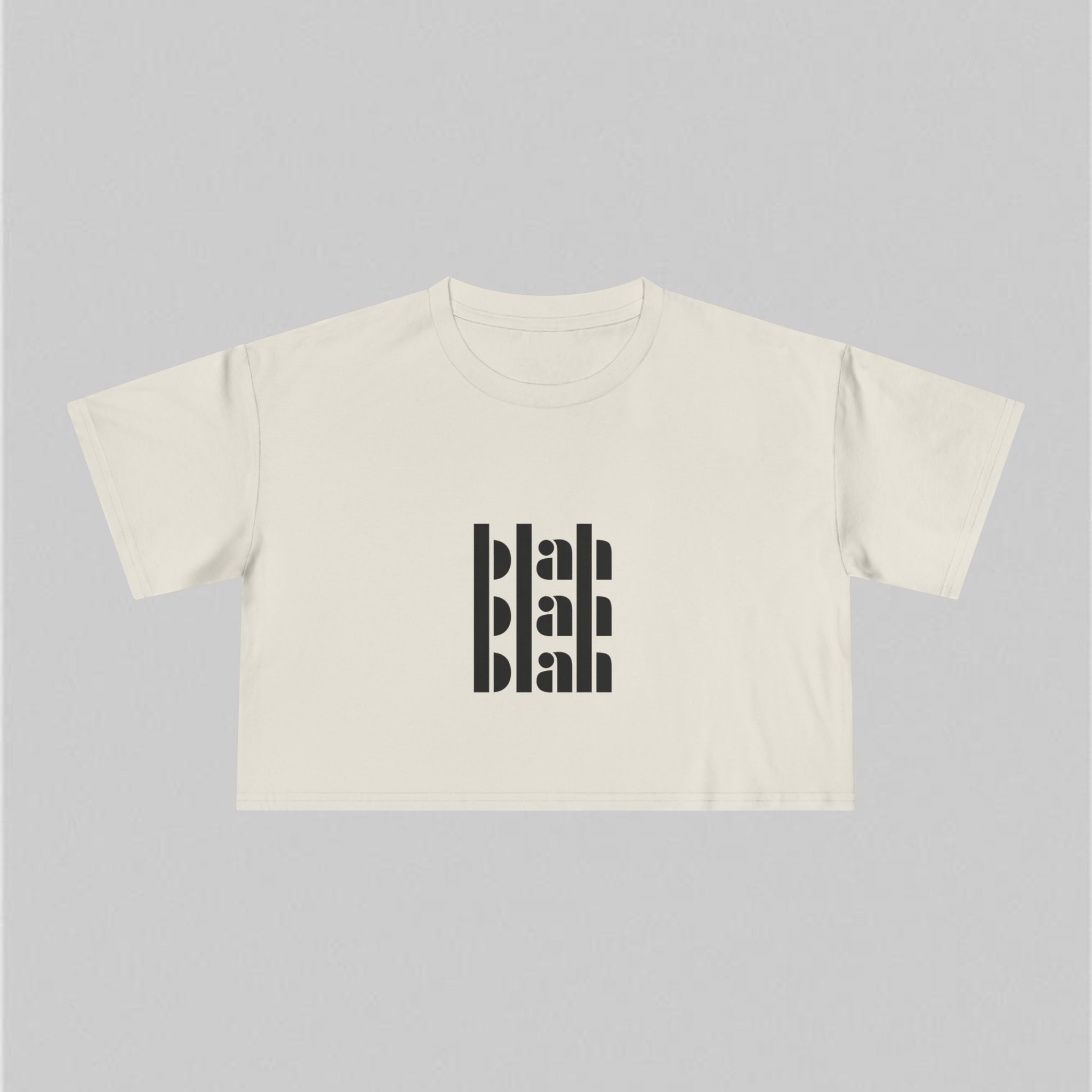 Blah Blah Blah! Crop Tee