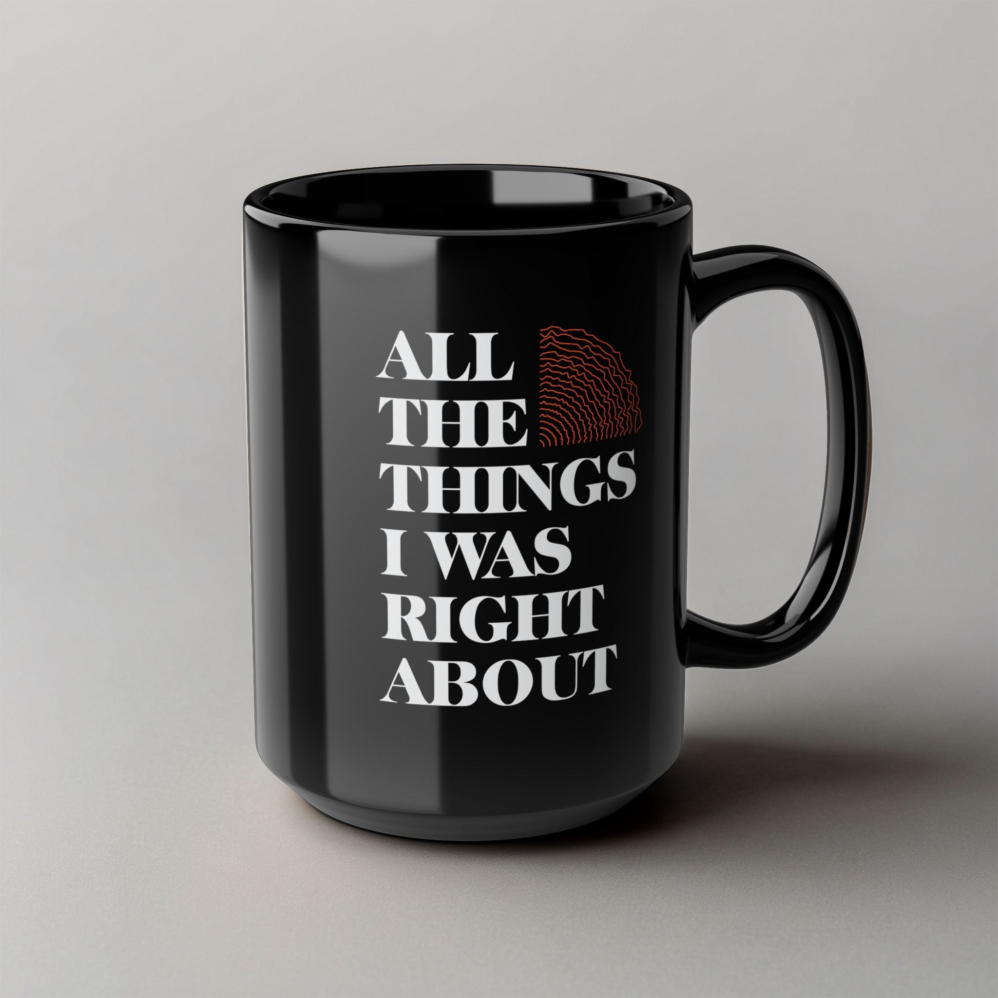Always Right! Black Mug