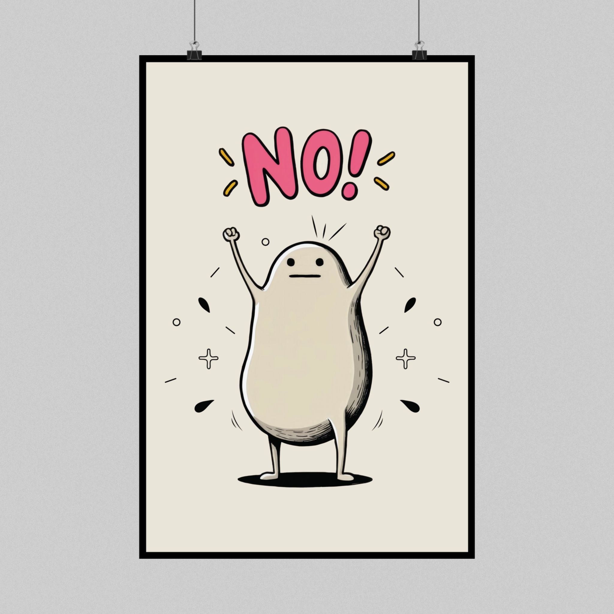 Blob Says NO! Poster