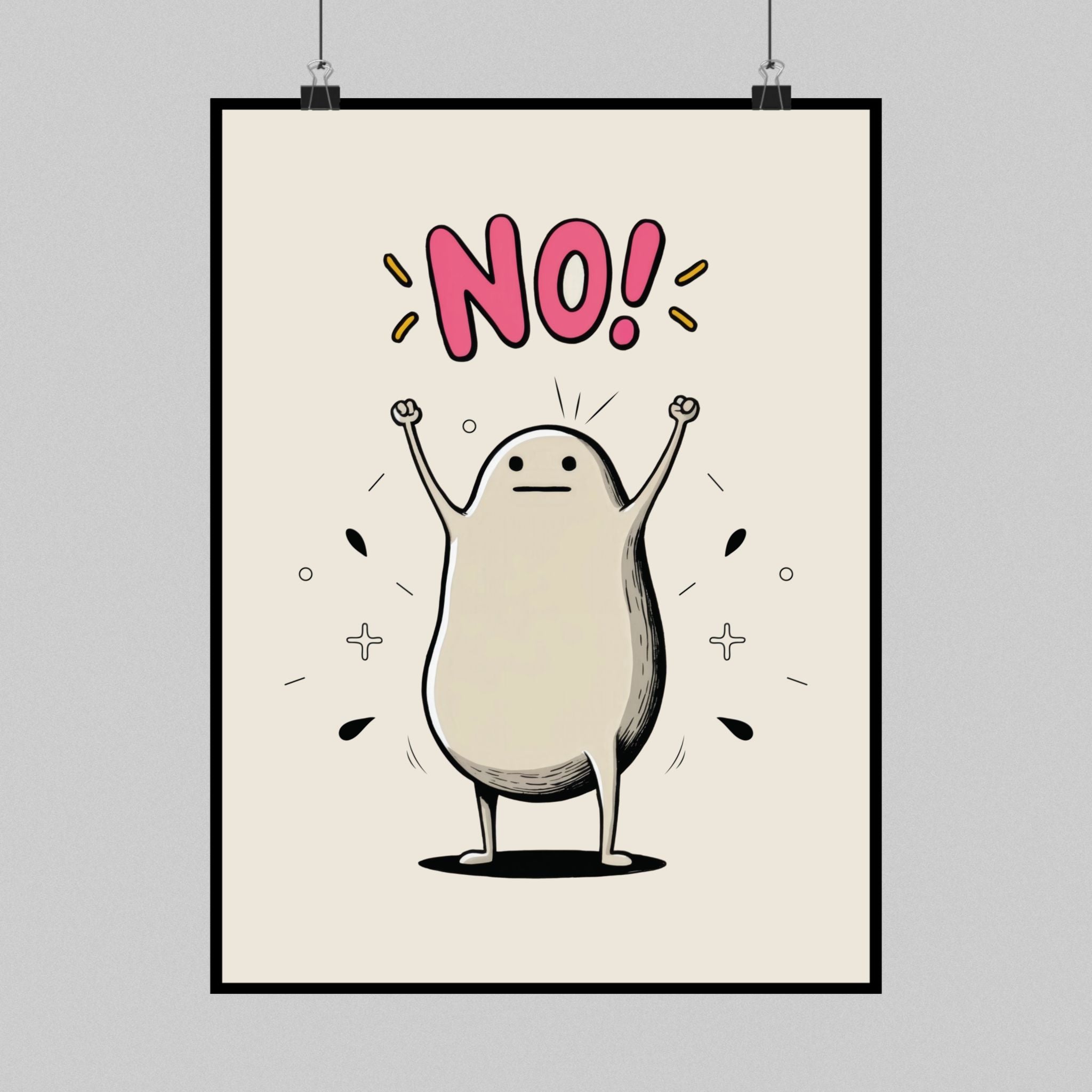 Blob Says NO! Poster