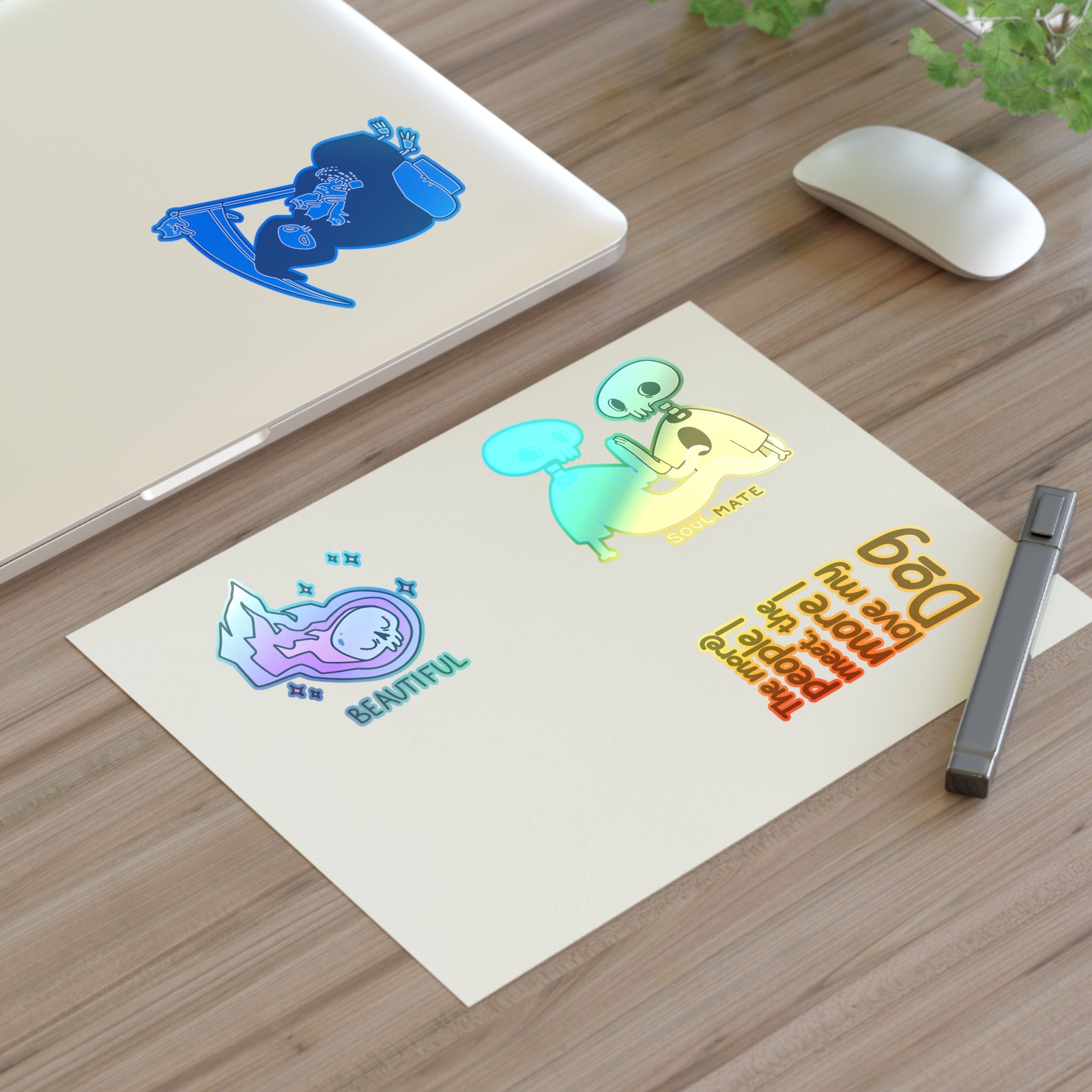 Skull Vibes Only! Sticker Set