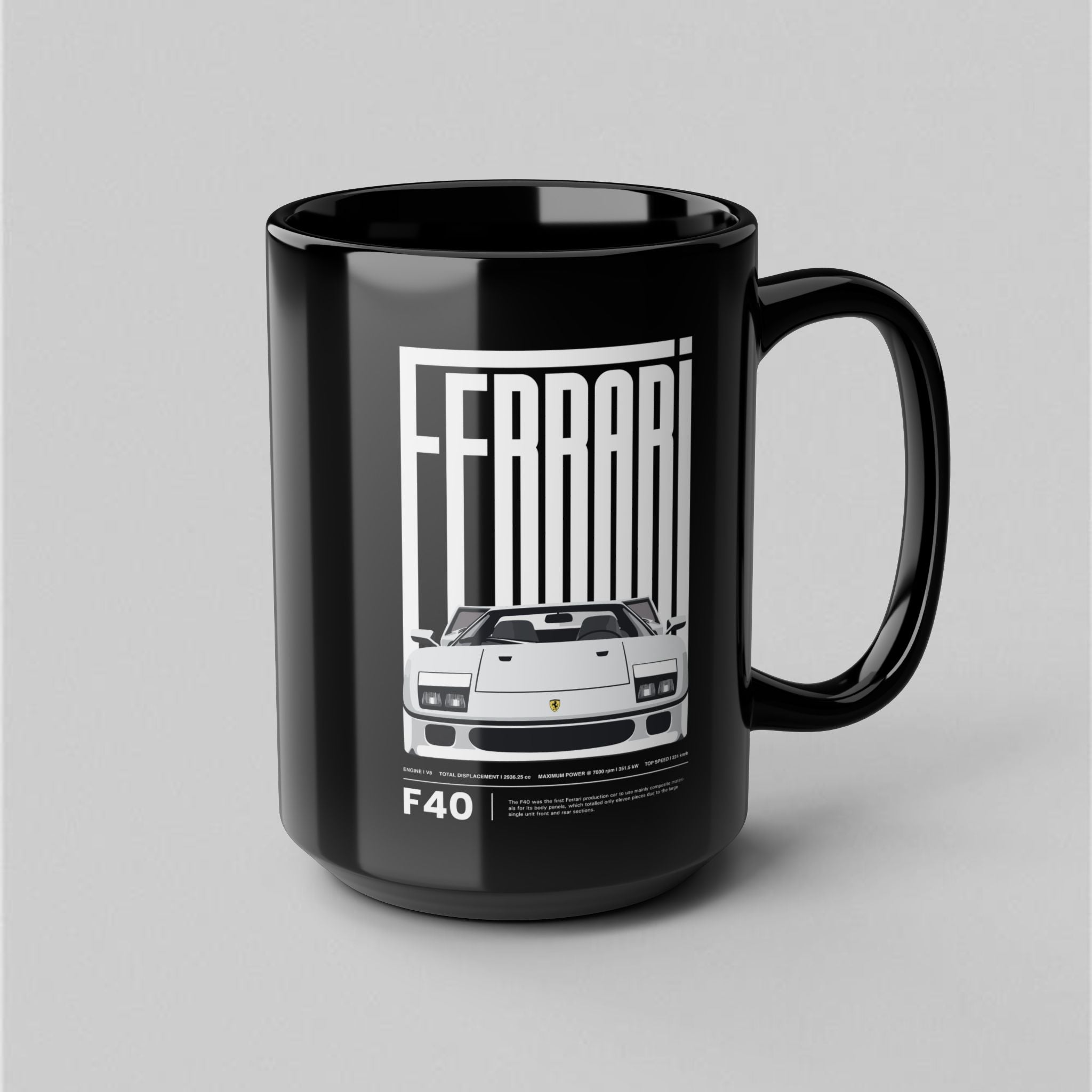 Ferrari! Black Mug