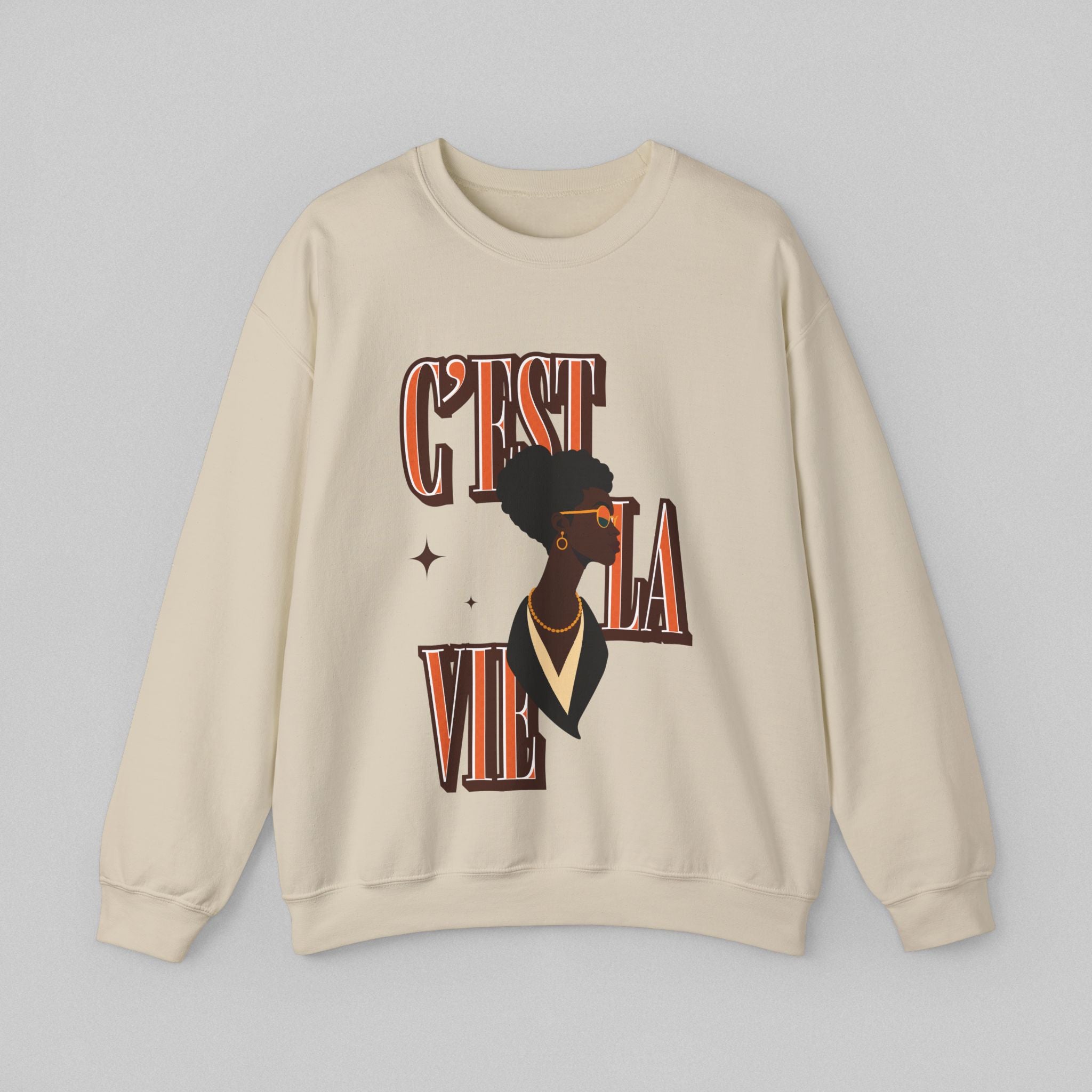 Black Elegance C’est La Vie Sweatshirt for Men